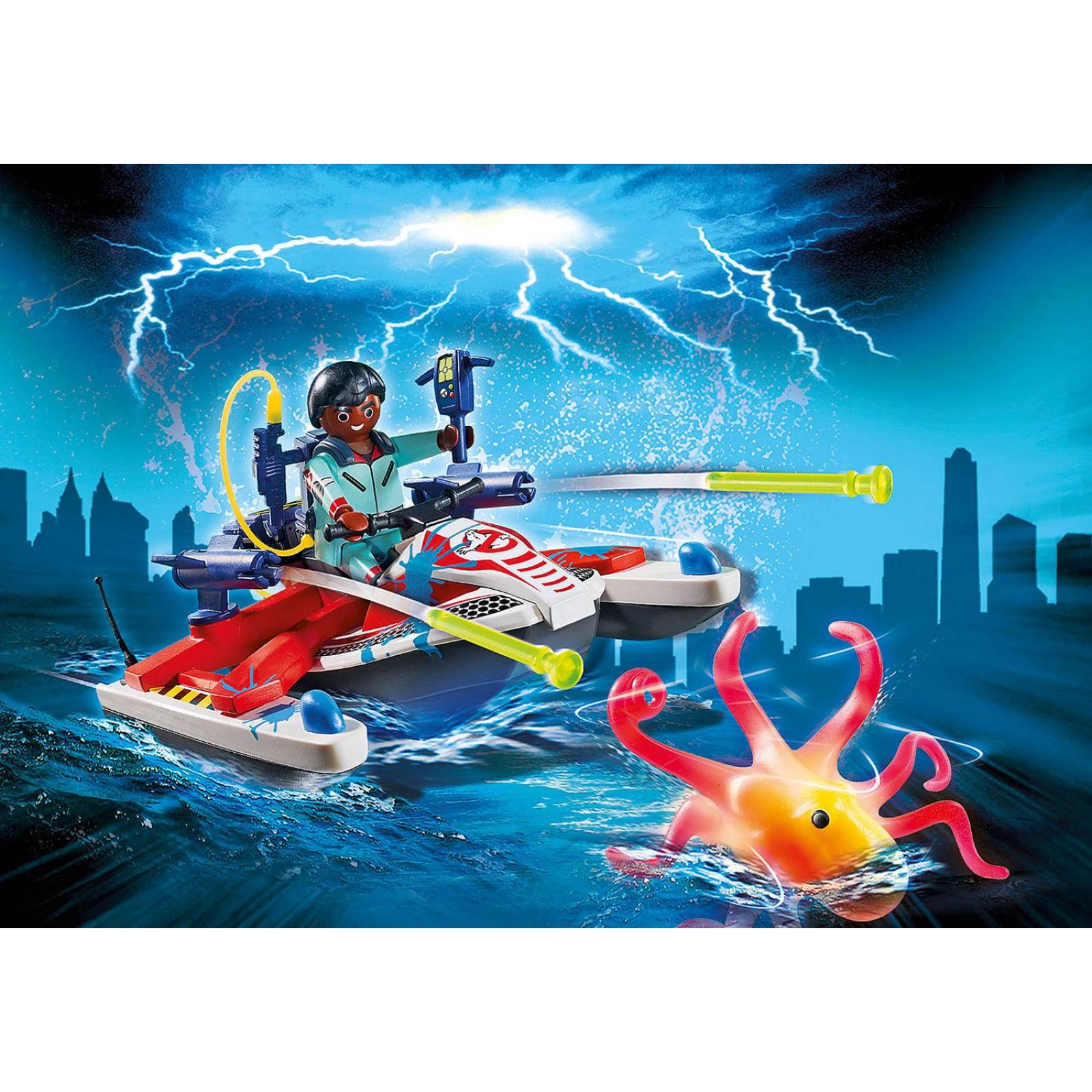 Playmobil Ghostbusters: Zeddemore Con Moto De Agua 9387