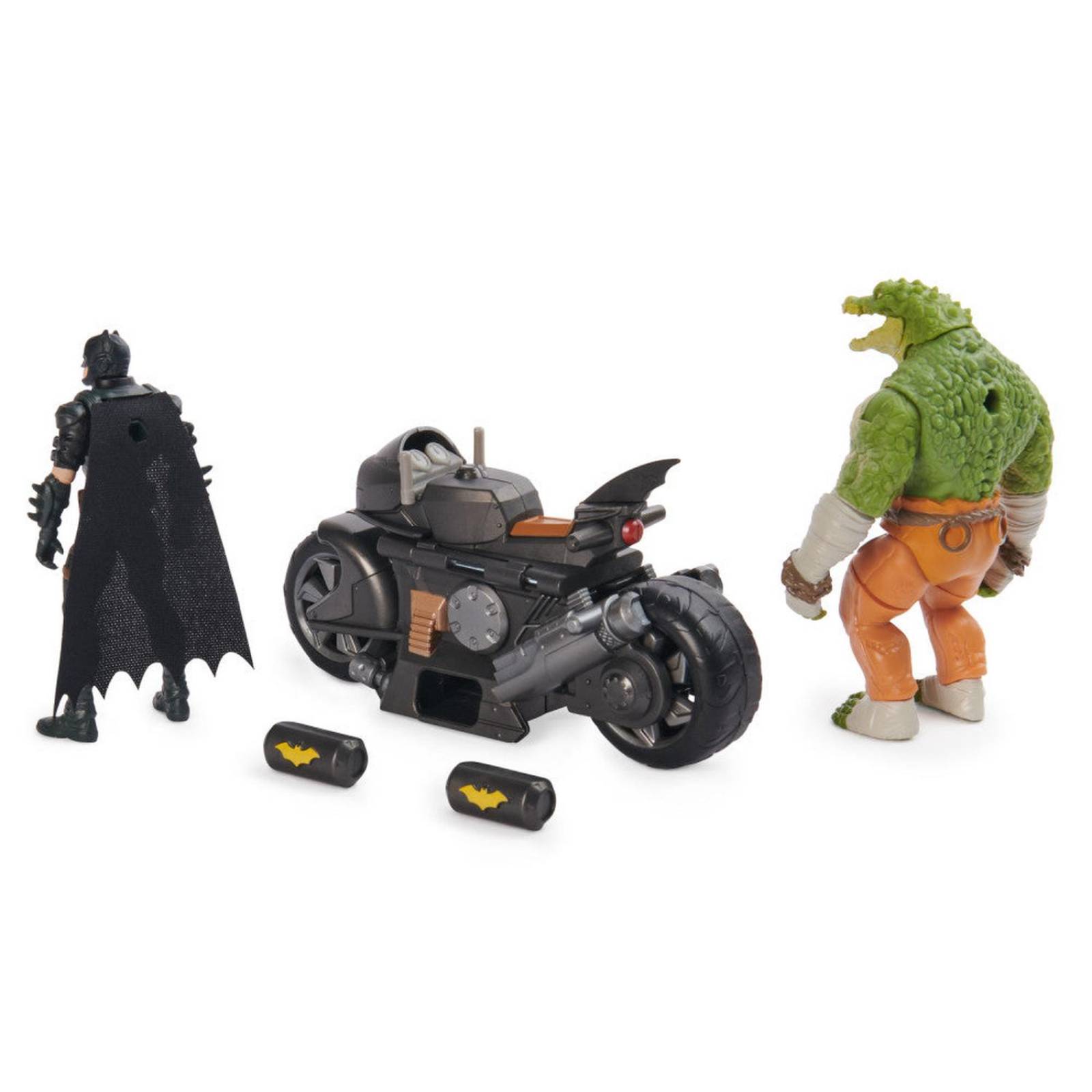 Batman: Set Batimoto Trasformable Con Figuras 4 Pulgadas 