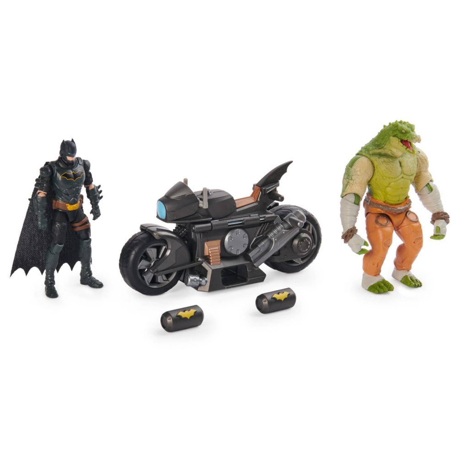 Batman: Set Batimoto Trasformable Con Figuras 4 Pulgadas 