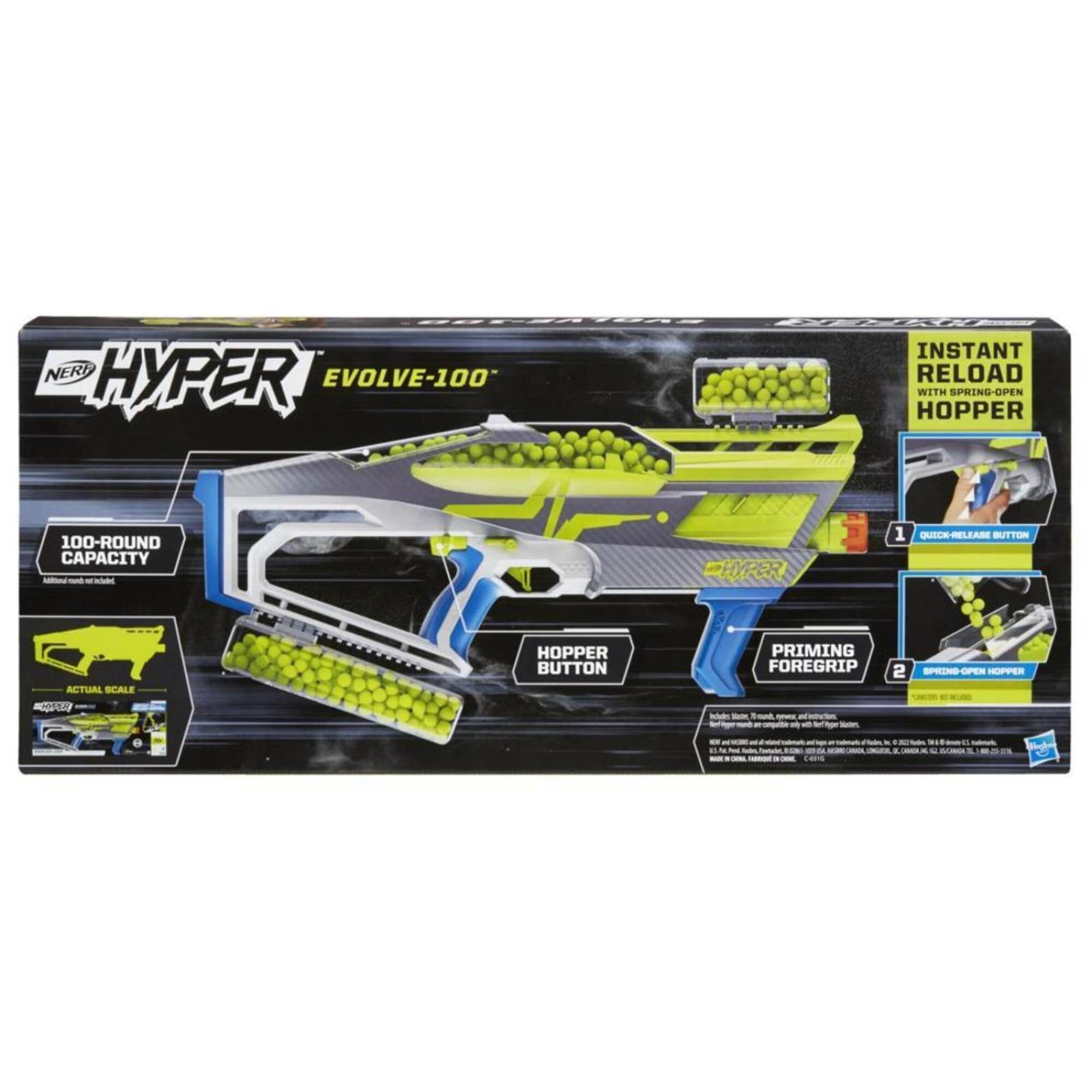 Nerf Hyper: Hyper Evolve Lanzador Motorizado