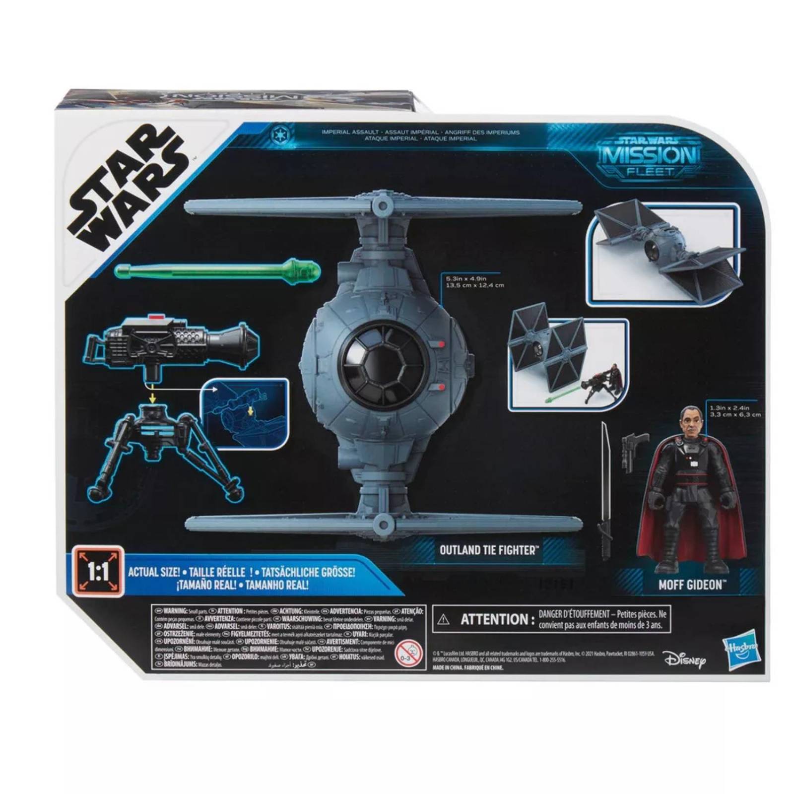 Star Wars Mission Fleet: The Mandalorian - Moff Gideon Con Caza Estalar Tie 