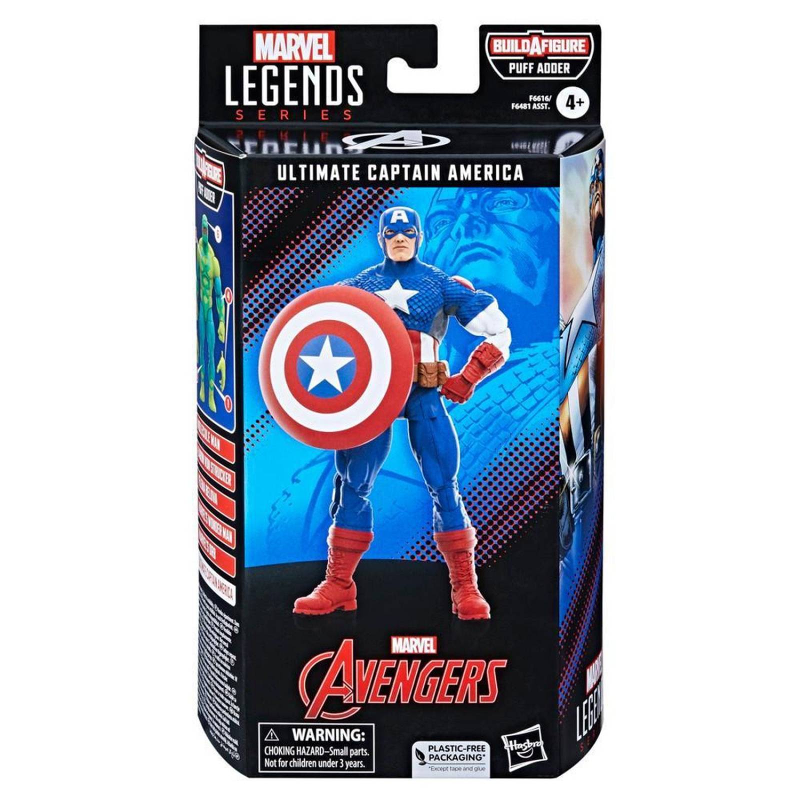 Marvel Legends Baf Puff Adder: Avengers - Capitan America Ultimate 