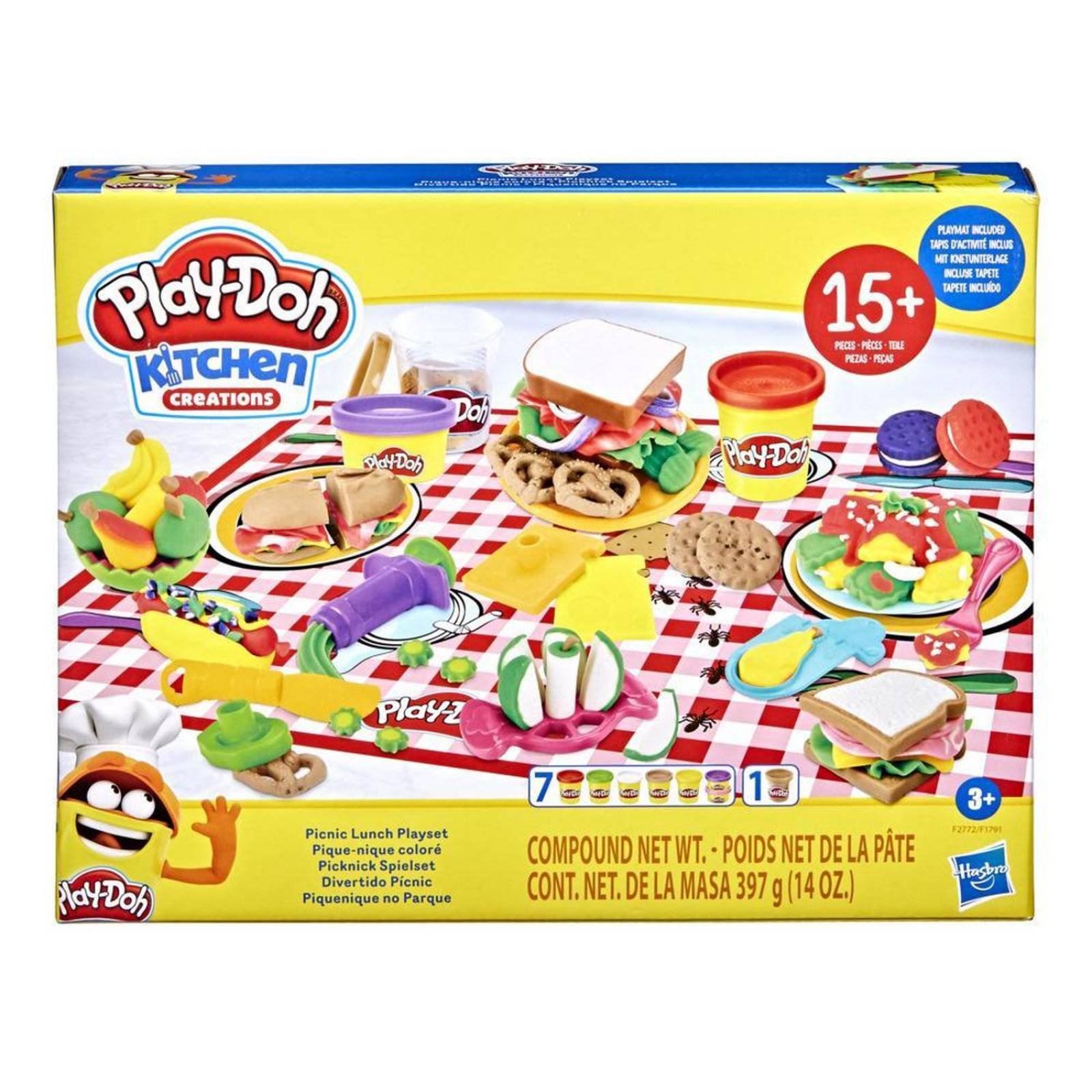 Play Doh Kitchen Creations: Delicioso Desayuno Y Dulce Pasteles Set Sorpresa 