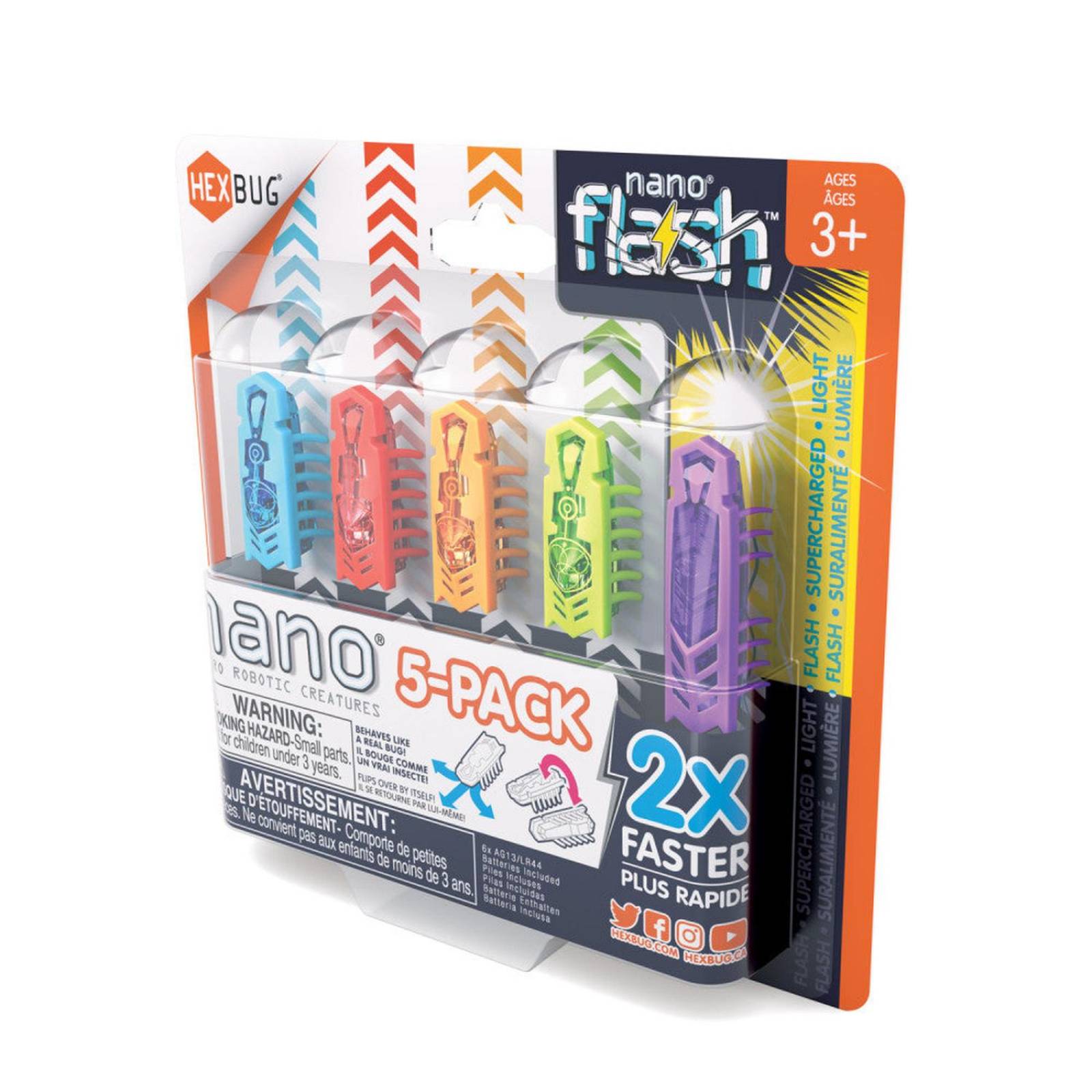 Hexbug: Micro Robotic Creatures - Nano Flash 5 Pack