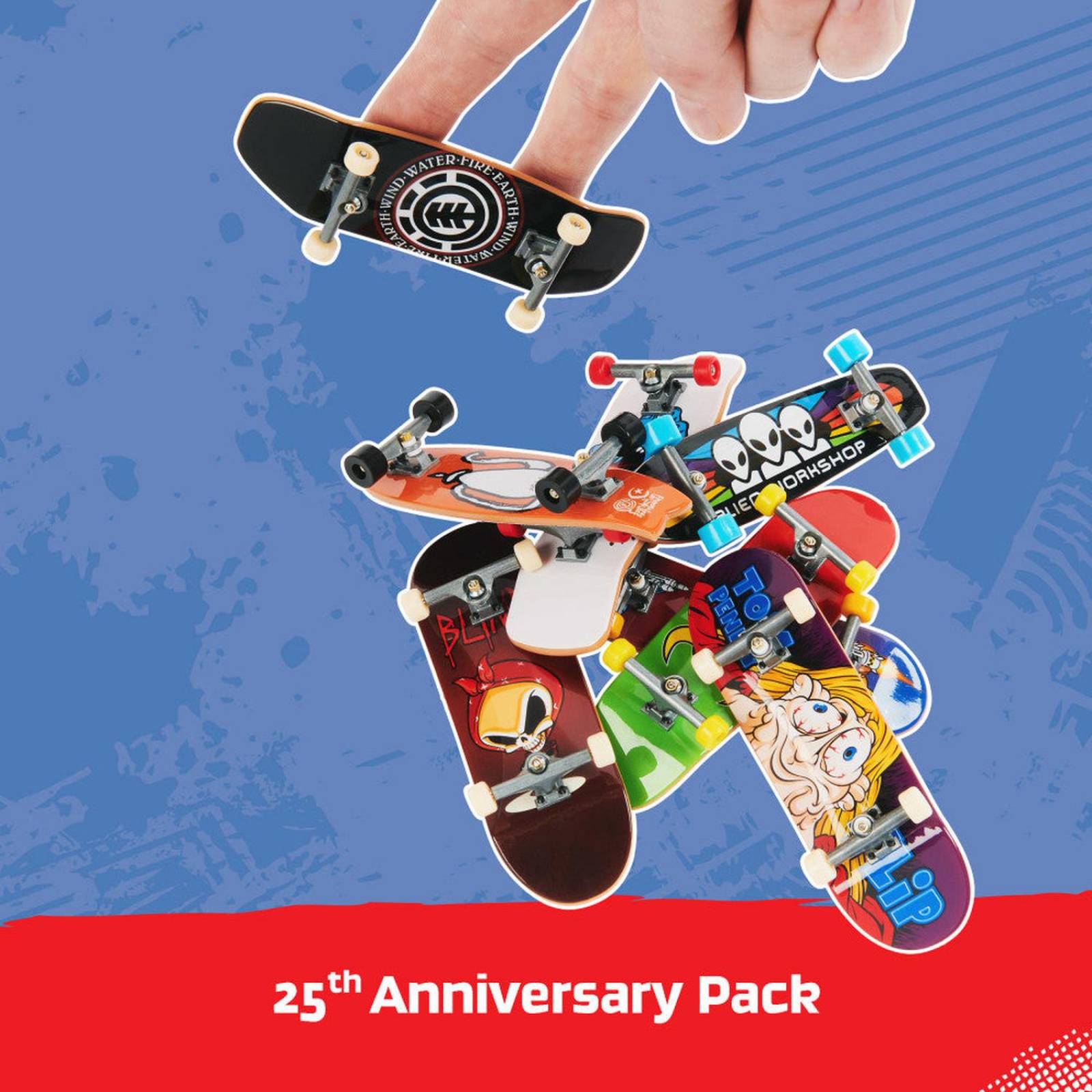 Tech Deck: Set De 8 Patinetas 25 Aniversario 