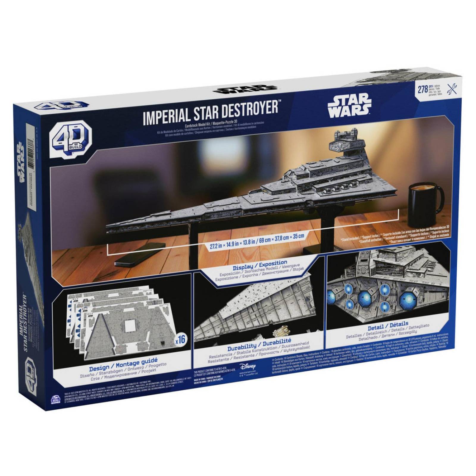 4D Puzzles: Star Wars - Destructor Imperial Rompecabezas 4D 