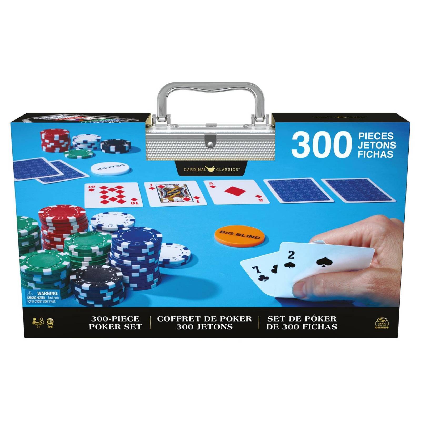 Cardinal Classics: Set De Poker Con 300 Fichas Deluxe 