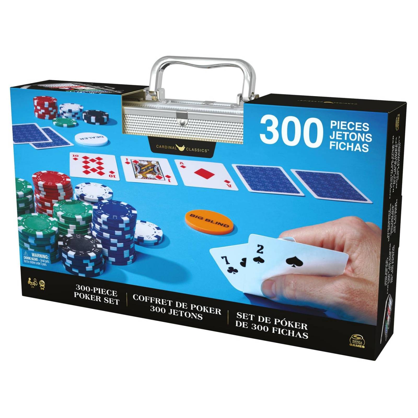 Cardinal Classics: Set De Poker Con 300 Fichas Deluxe 