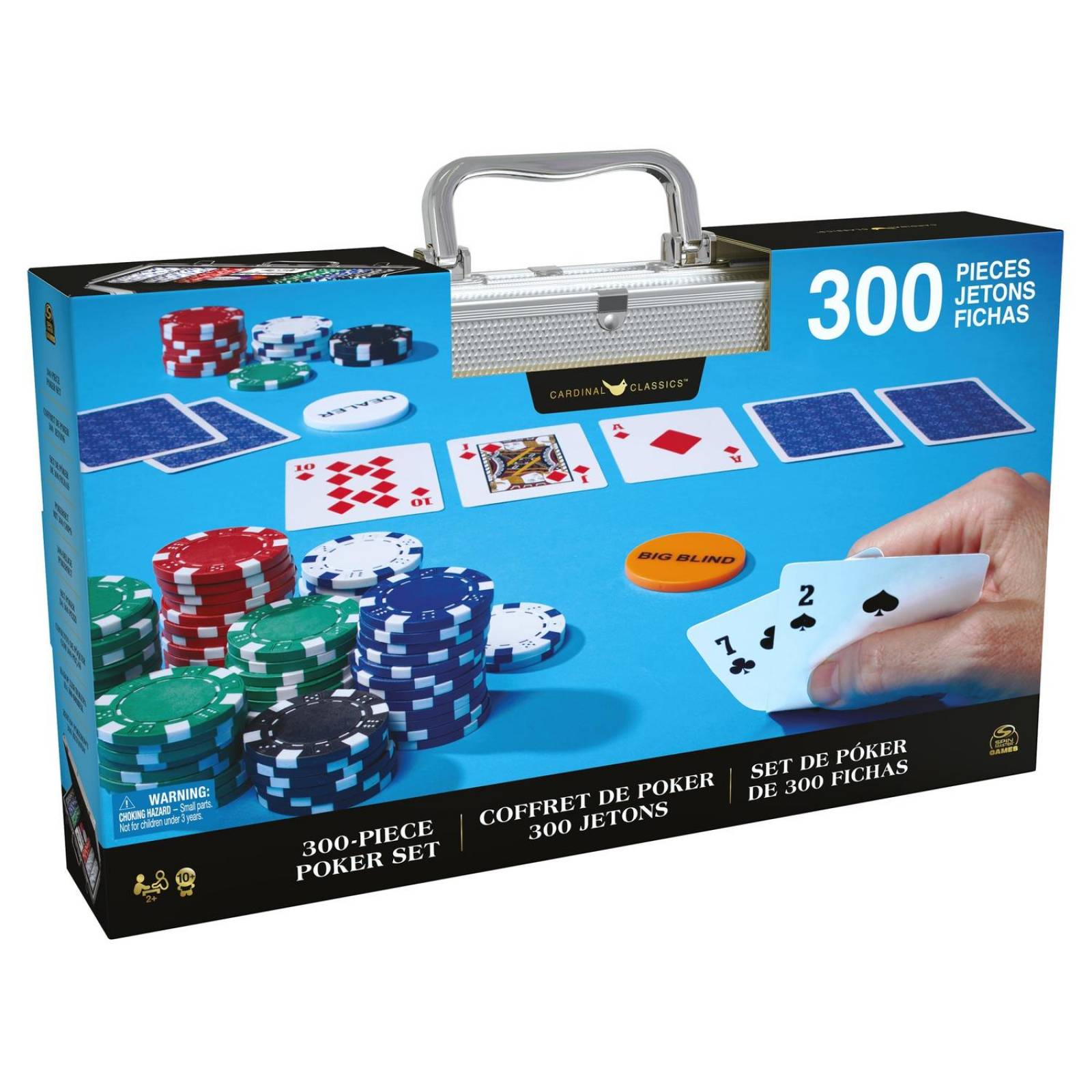 Cardinal Classics: Set De Poker Con 300 Fichas Deluxe 