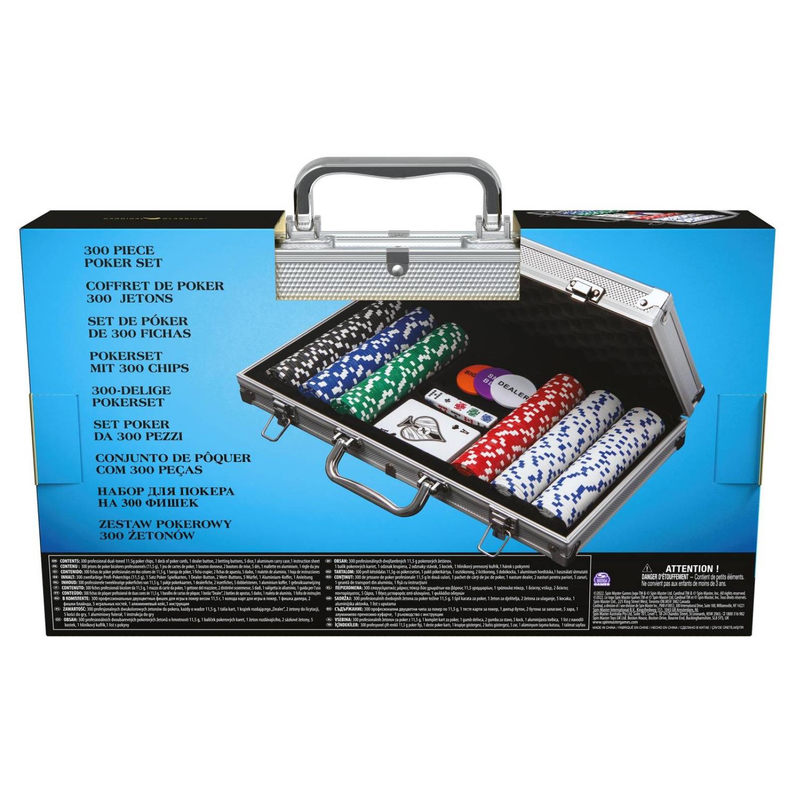 Cardinal Classics: Set De Poker Con 300 Fichas Deluxe 