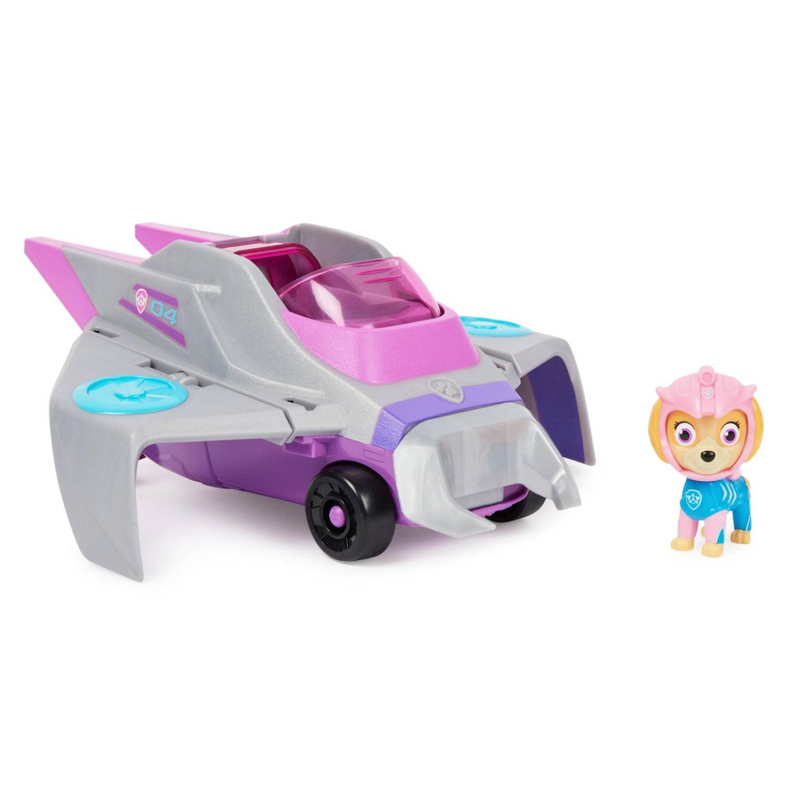 Paw Patrol: Aqua Pups - Skye Con Vehiculo Acuatido Mantarraya 