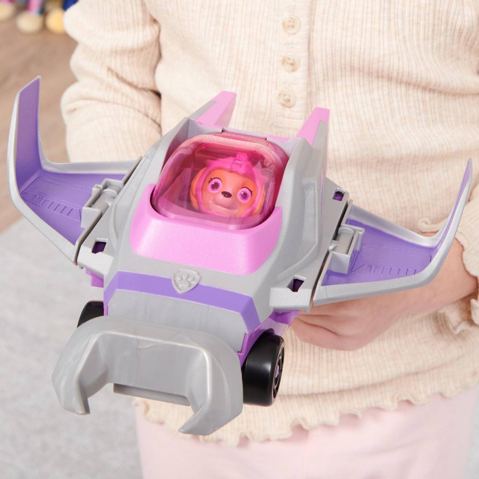 Paw Patrol: Aqua Pups - Skye Con Vehiculo Acuatido Mantarraya 