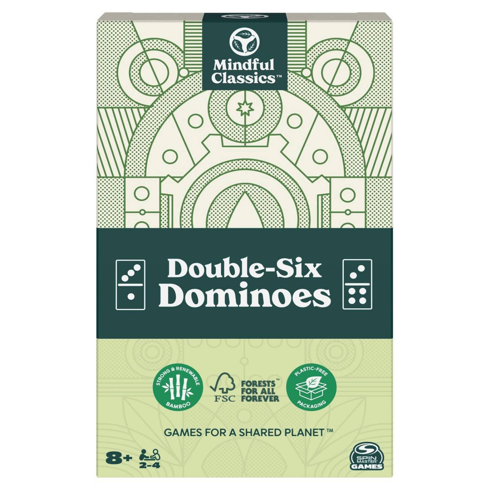 Cardinal: Domino Mindful Doble 6 De Bambu 