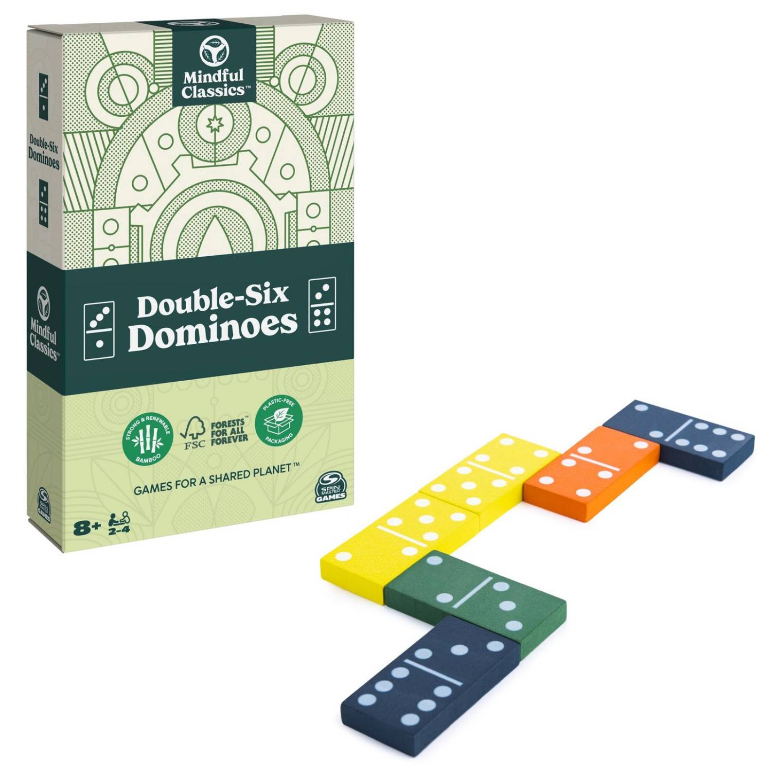 Cardinal: Domino Mindful Doble 6 De Bambu 