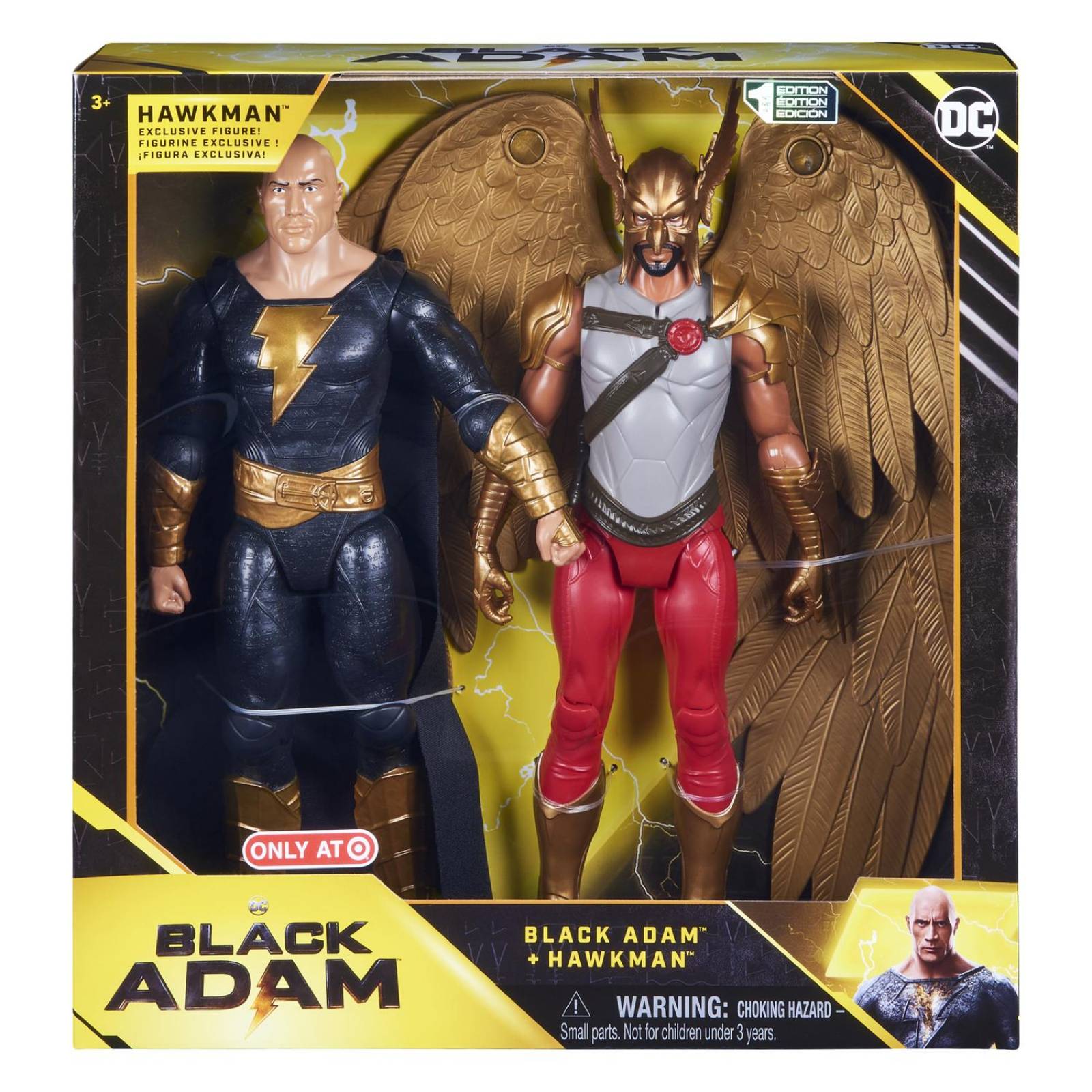 Black Adam: Black Adam Y Hawkman Figura De Accion 2 Pack 12 Pulgadas 