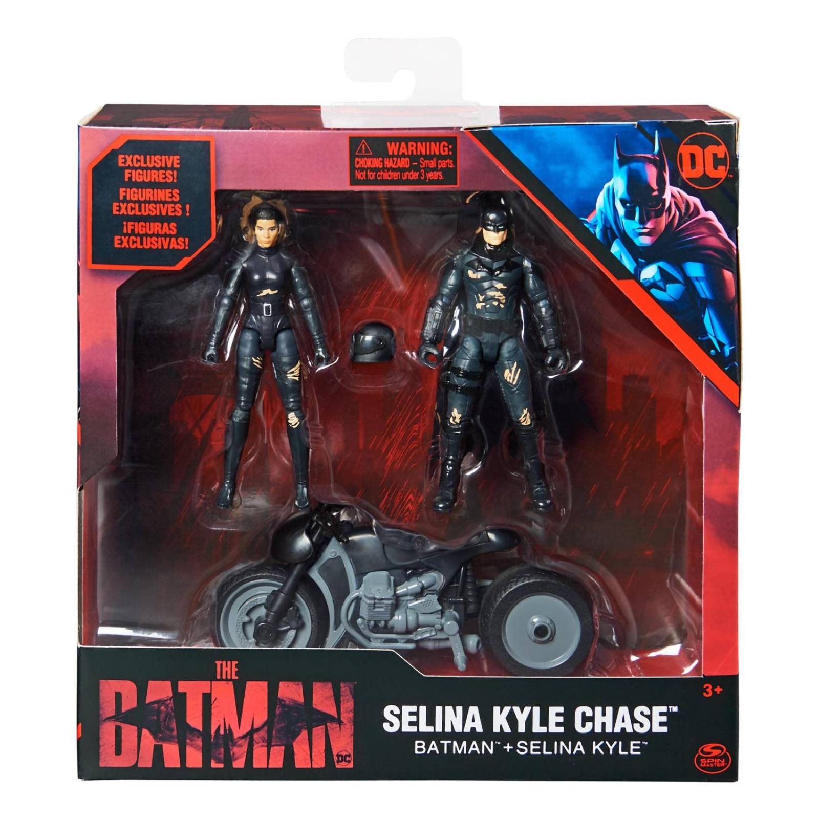Batman Movie: Selina Kyle Y Batman En Moto 2 Pack 4 Pulgadas 