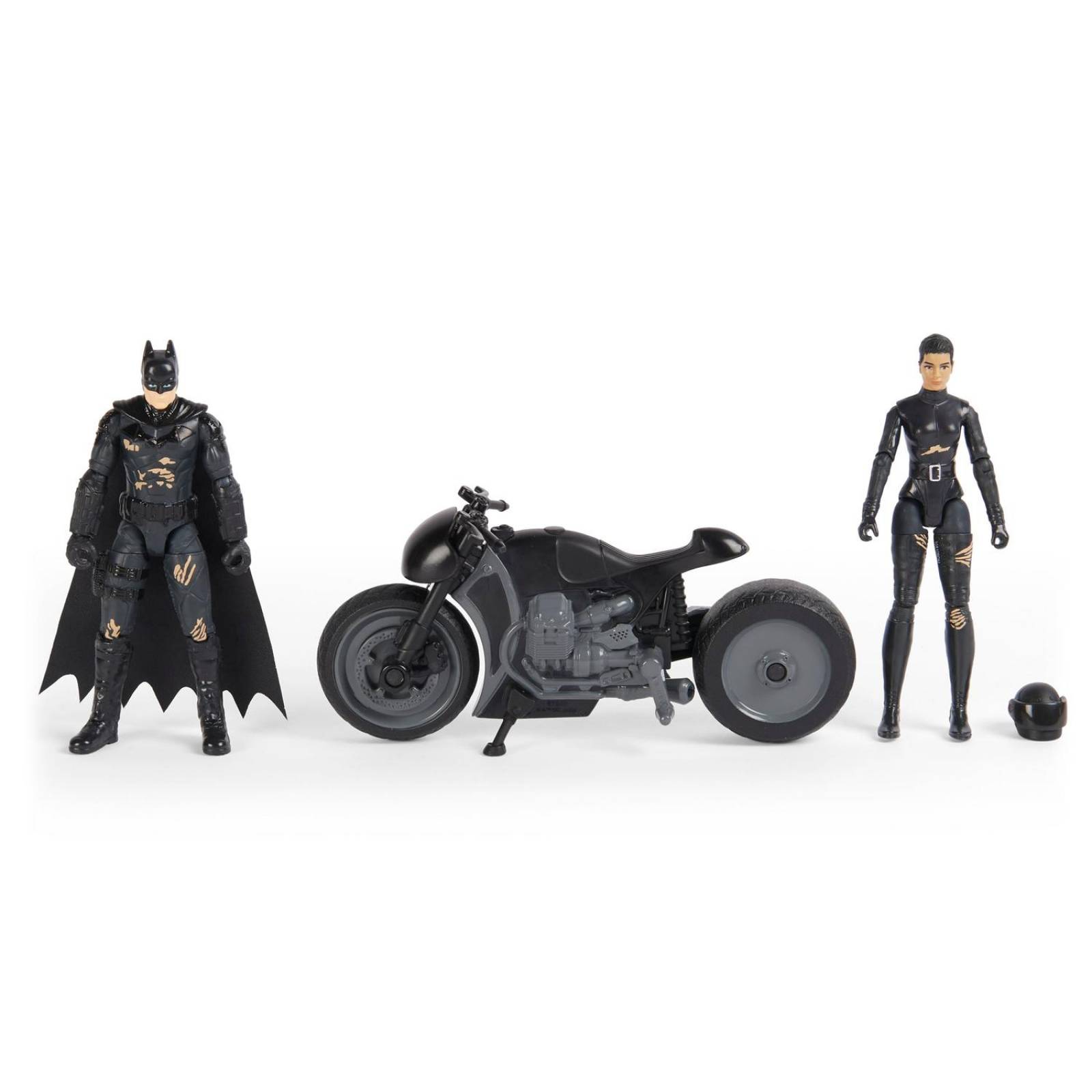 Batman Movie: Selina Kyle Y Batman En Moto 2 Pack 4 Pulgadas 