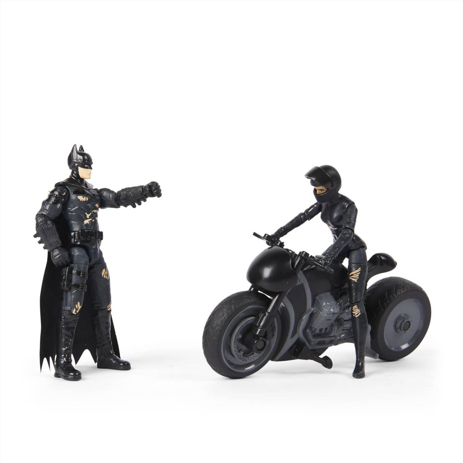 Batman Movie: Selina Kyle Y Batman En Moto 2 Pack 4 Pulgadas 