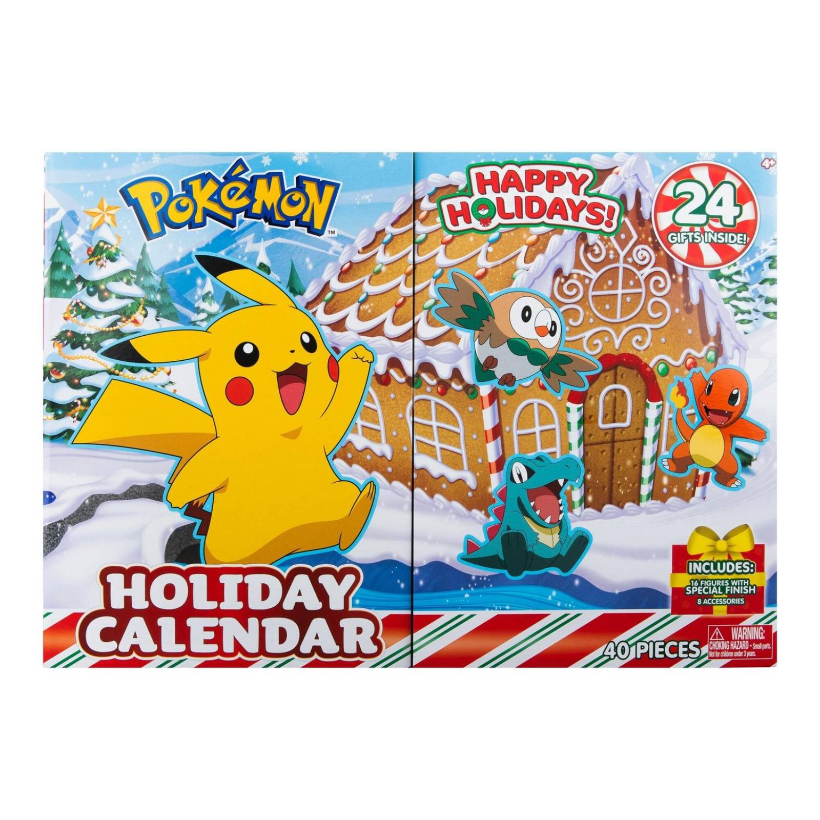 Pokemon Holiday: Calendario Con 24 Figuras Navidad 2023 
