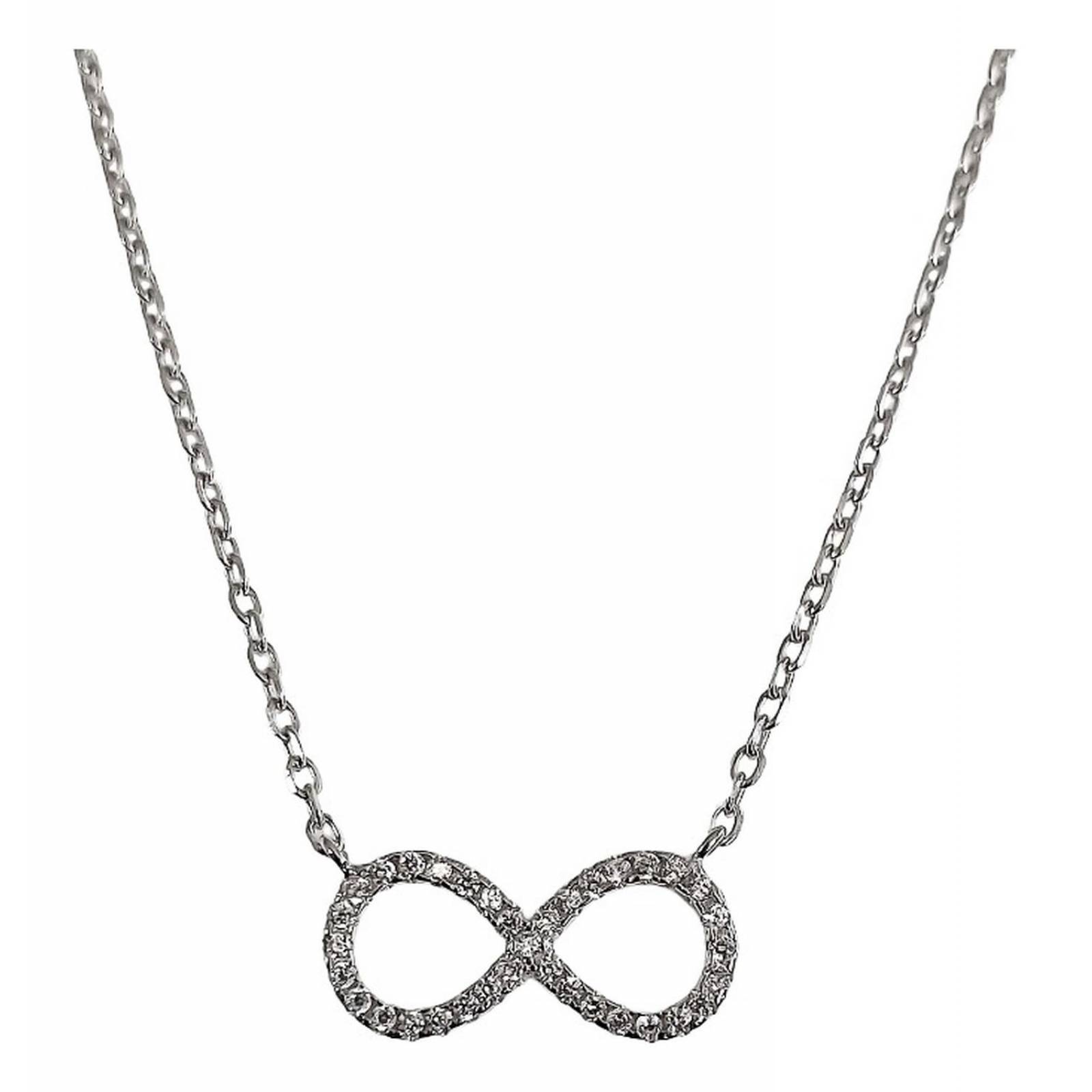 Collar Infinito Promesa Regalo Amor Plata Tailandesa Ley 925 