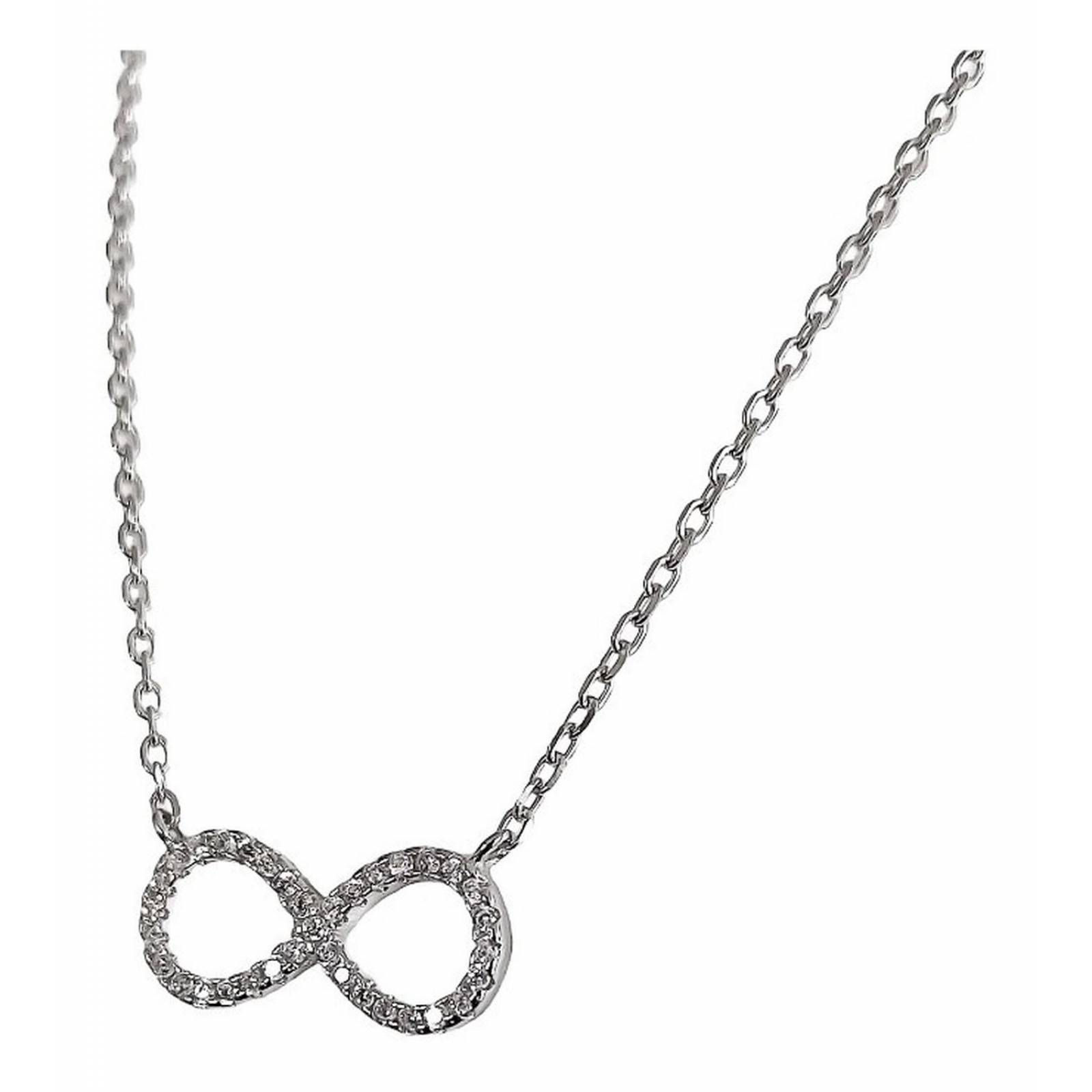 Collar Infinito Promesa Regalo Amor Plata Tailandesa Ley 925 