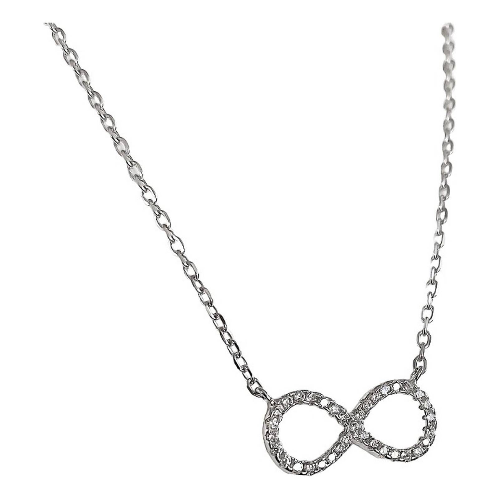 Collar Infinito Promesa Regalo Amor Plata Tailandesa Ley 925 