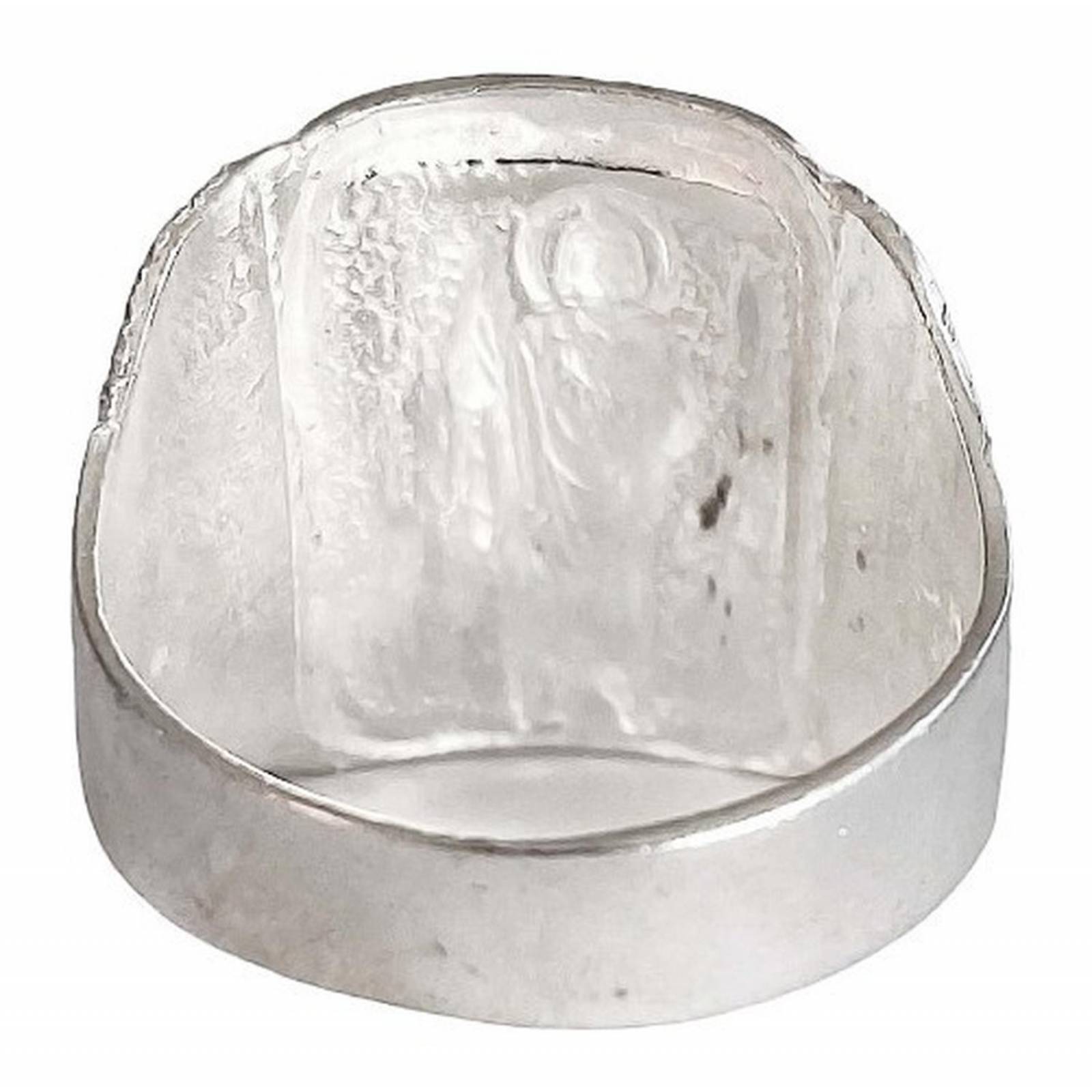 Anillo San Judas Tadeo Diamantado Plata Fina Ley S925 11.5 Plateado diagonal