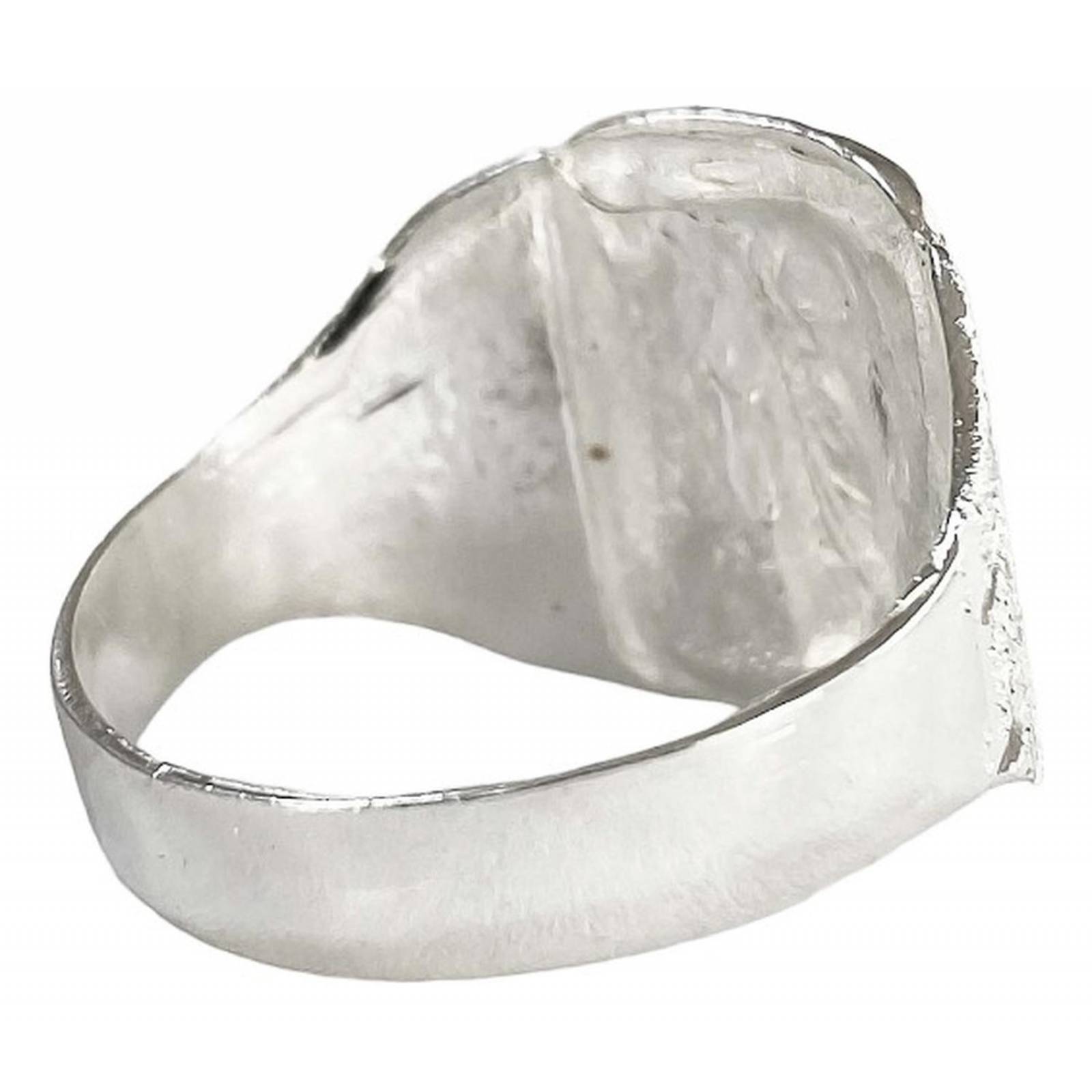 Anillo San Judas Tadeo Diamantado Plata Fina Ley S925 Plateado cuadrado 11.5