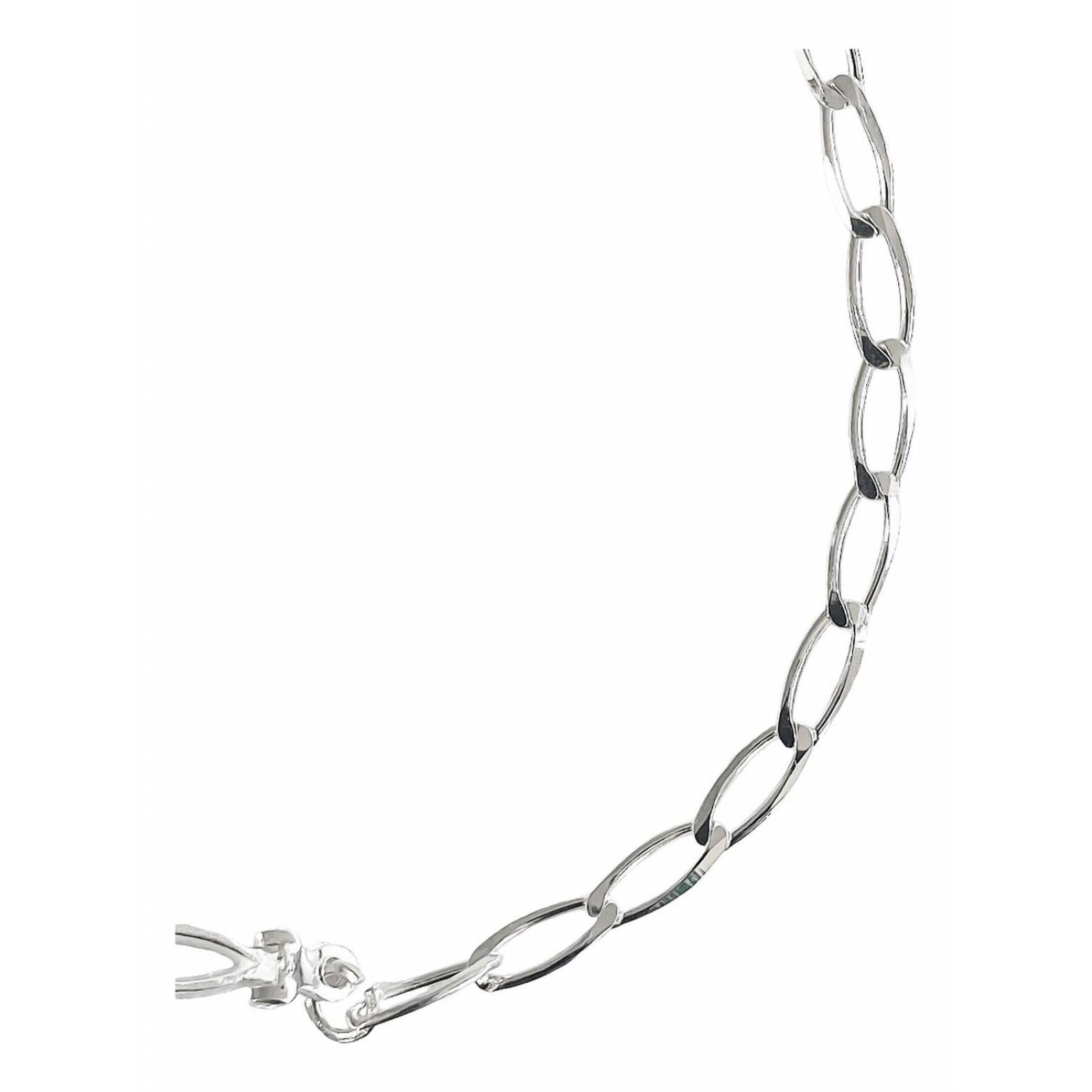 Pulsera Nudo De Bruja Esclava Semilla Melón En Plata 925 6 cm - 17.5 cm Blanco Largo/Ancho: 17.5 cm x 3.5 mm