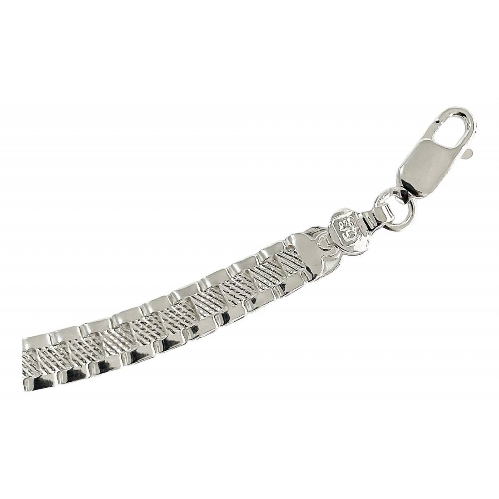 Pulsera Rolex Esclava Hombre Mujer Plata Solida Ley 925 5mm Clásico Largo/Ancho: 20 cm x 5 mm 6 cm - 20 cm