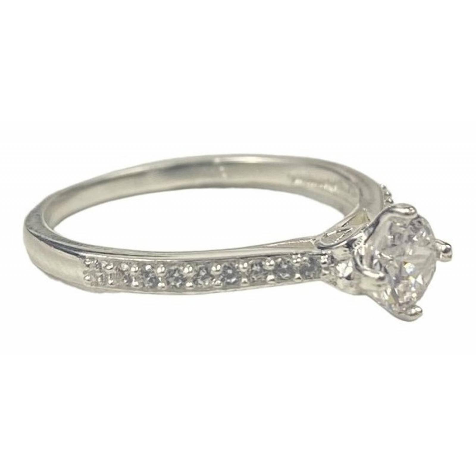 Anillo Solitario Piedra Corazón Compromiso Promesa Plata 925