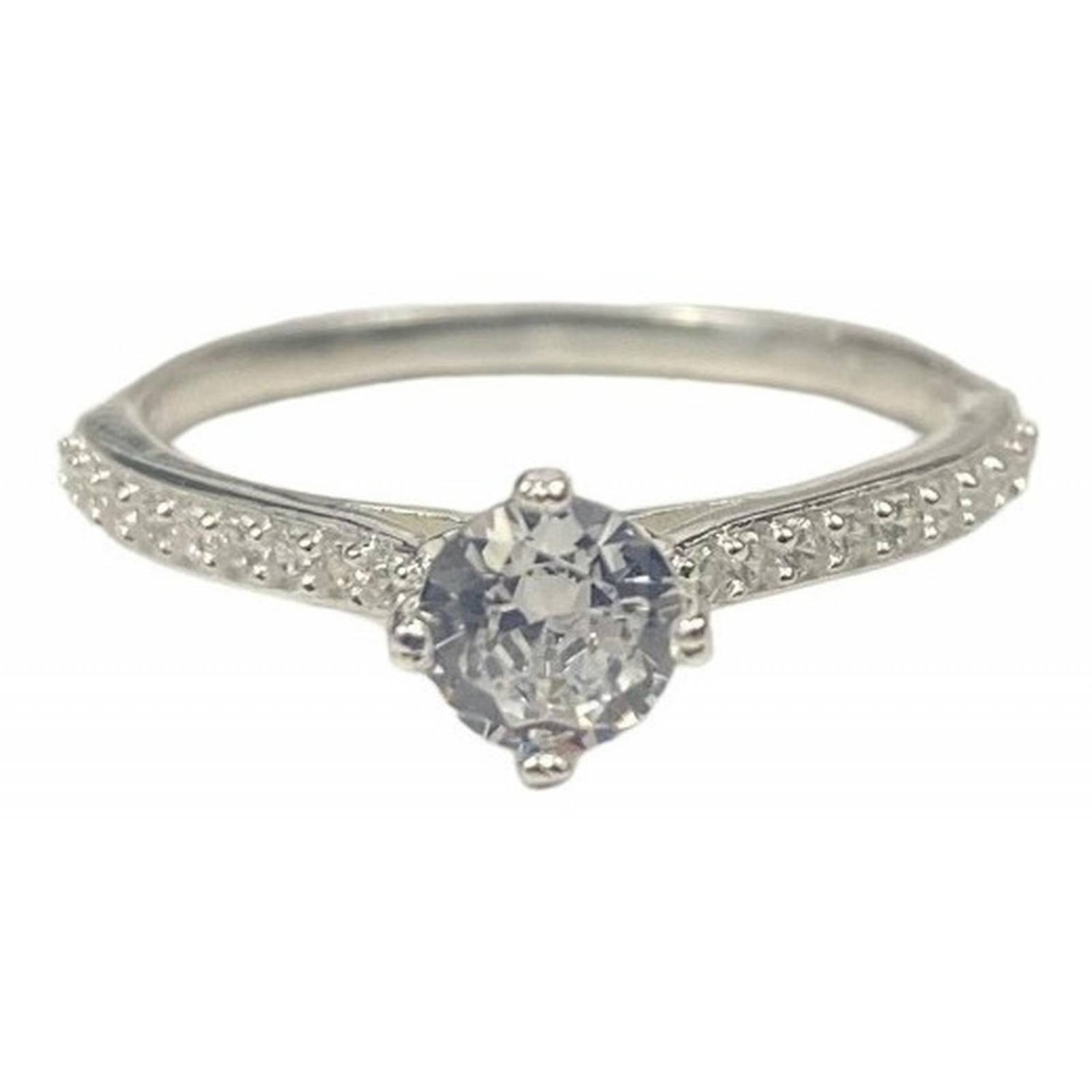 Anillo Solitario Piedra Corazón Compromiso Promesa Plata 925