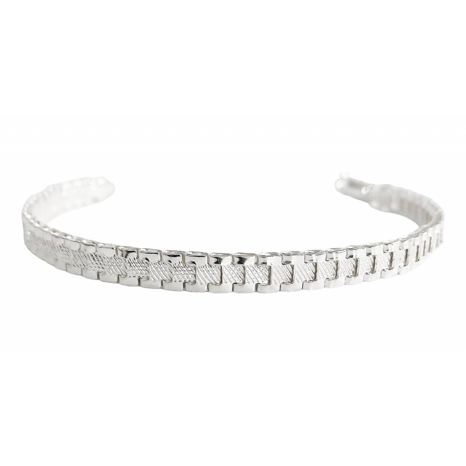 Pulsera Rolex Esclava Hombre Mujer Plata Solida Ley 925 5mm Clásico Largo/Ancho: 16.5 cm x 5 mm 6 cm - 175 cm