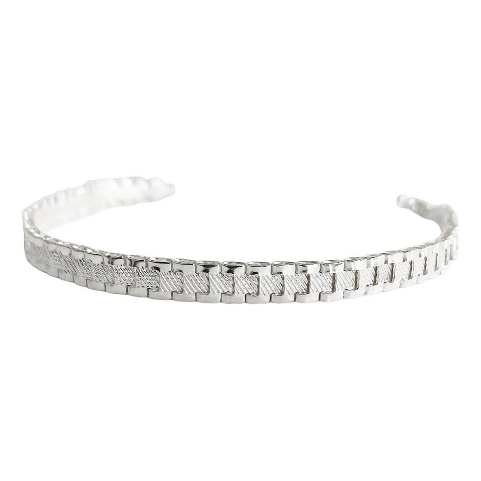 Pulsera Rolex Esclava Hombre Mujer Plata Solida Ley 925 5mm