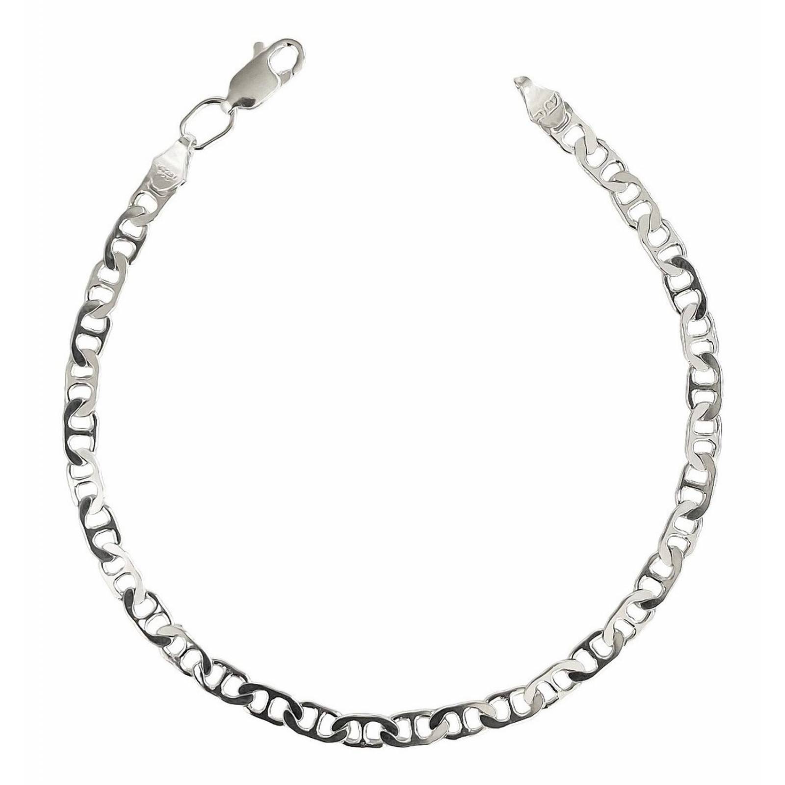 Esclava Pulsera Gucci Gruesa Hombre Dama Plata 925 4 Mm Plateado Largo/Ancho: 19.5 cm x 4 mm 7 cm - 19.5 cm