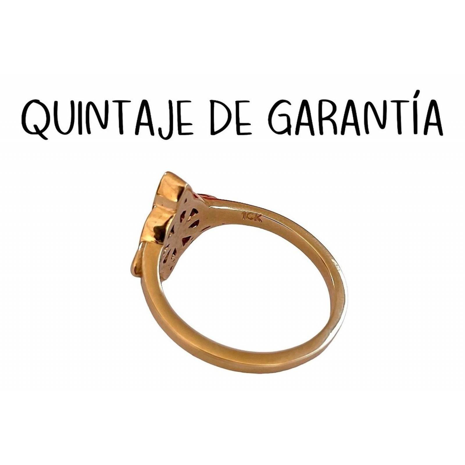 Anillo Nudo De Bruja Celta En Oro 10k Fabricado A Medida 2.5 Dorado