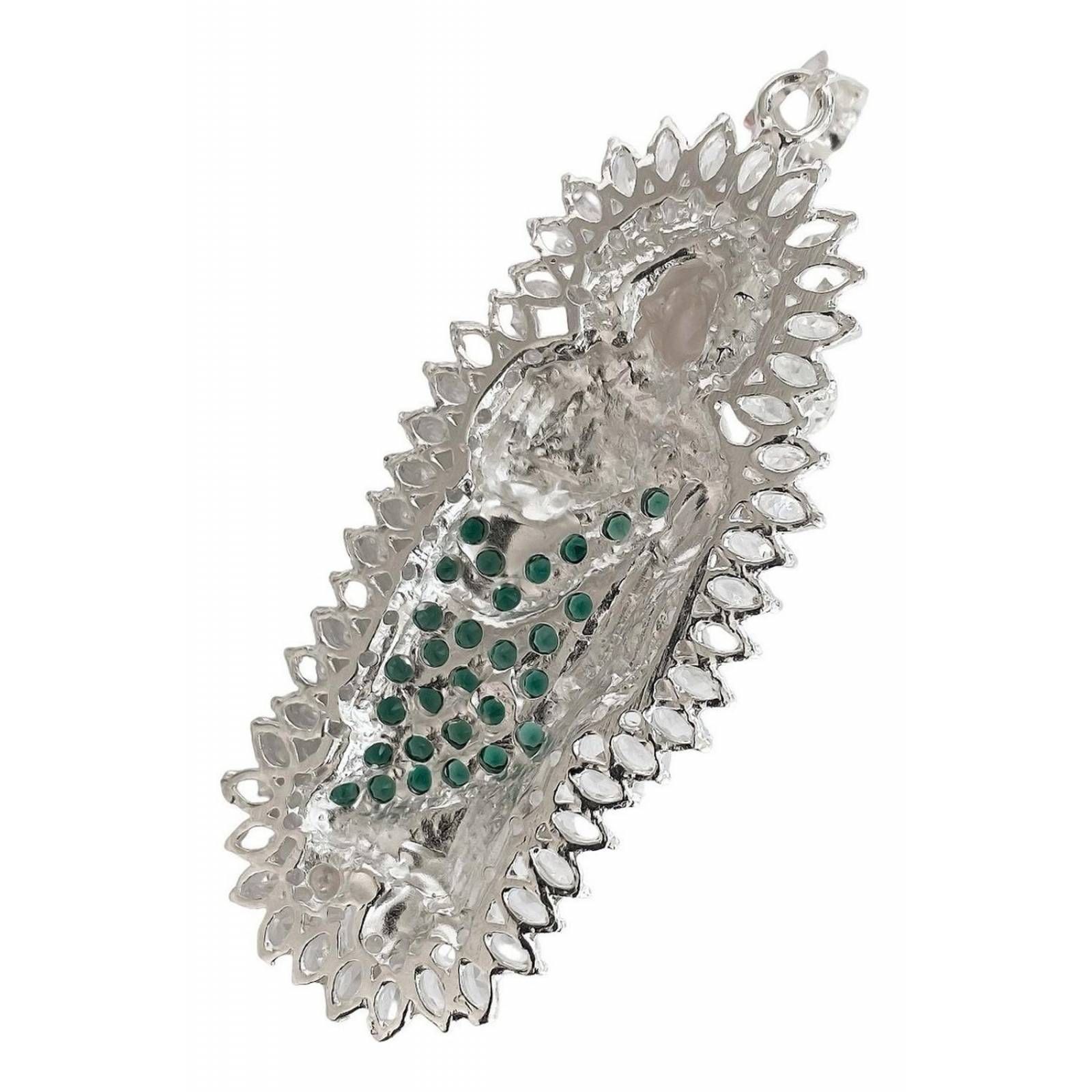 Dije De San Judas Grande Resplandor Zirconias Plata Ley 925 