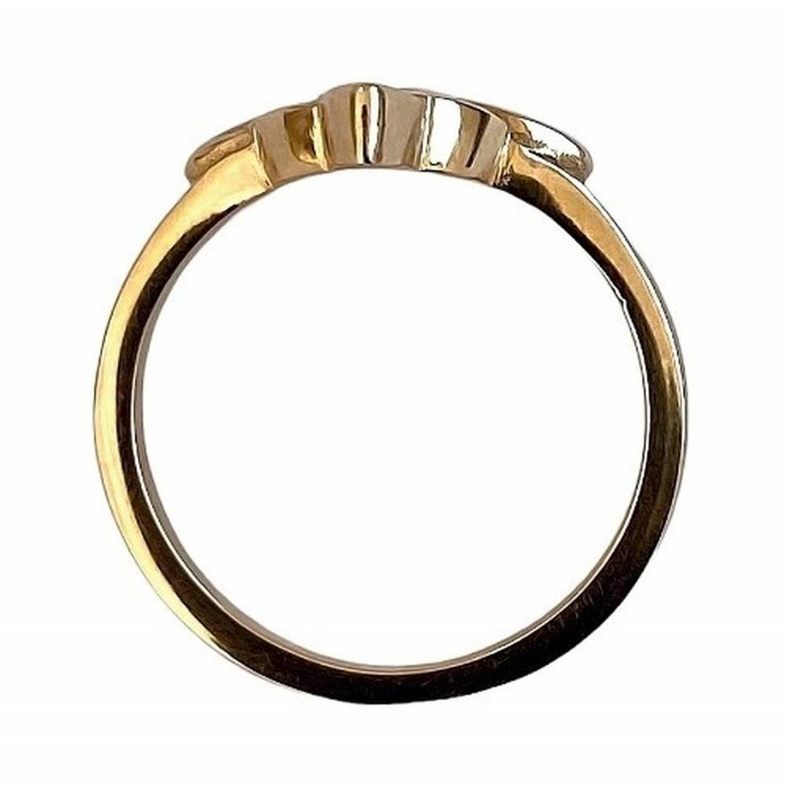 Anillo Nudo De Bruja Celta En Oro 10k Fabricado A Medida 4.5 Dorado