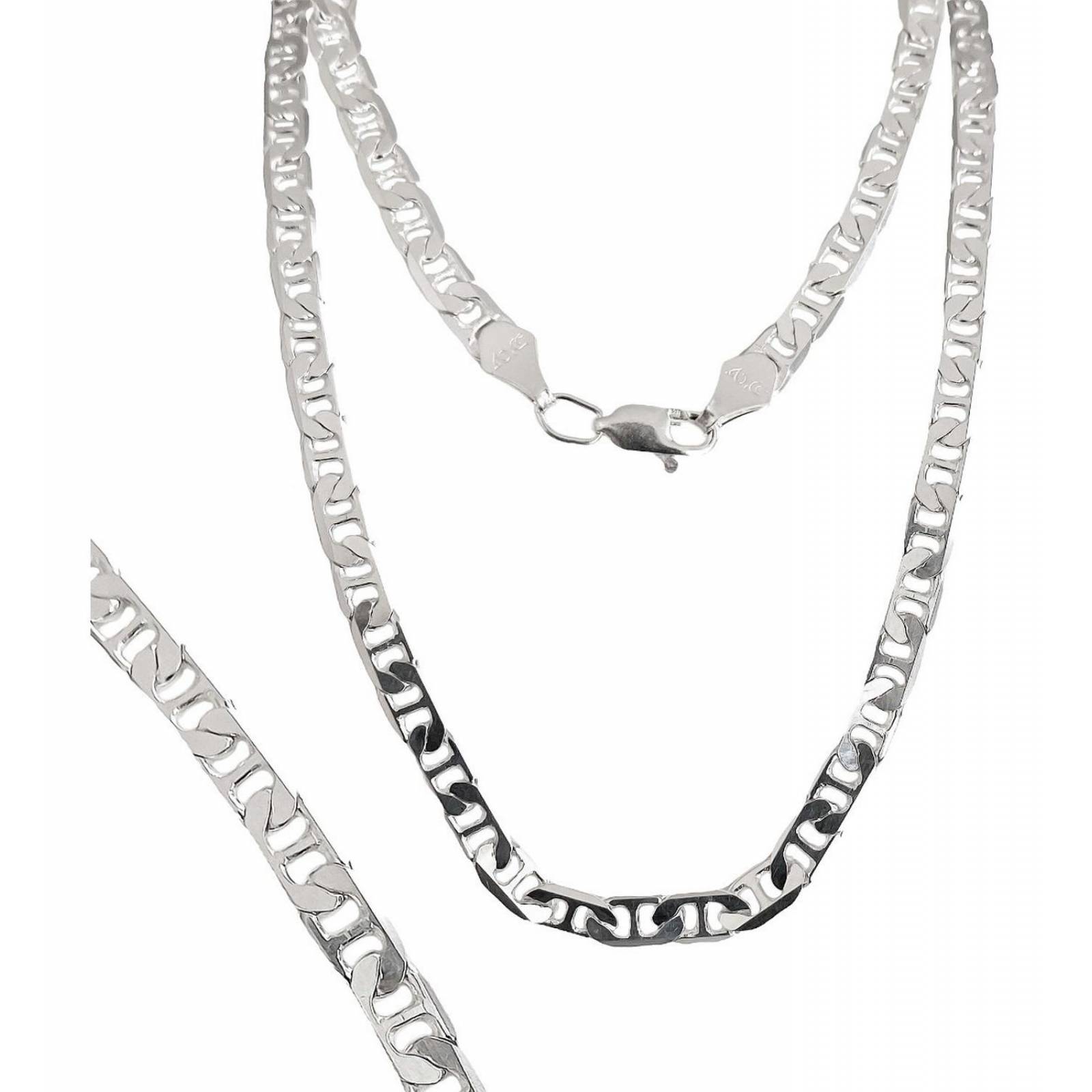 Cadena Gruesa Plata 925 Collar Hombre Gucci 55 Cm X 5 Mm