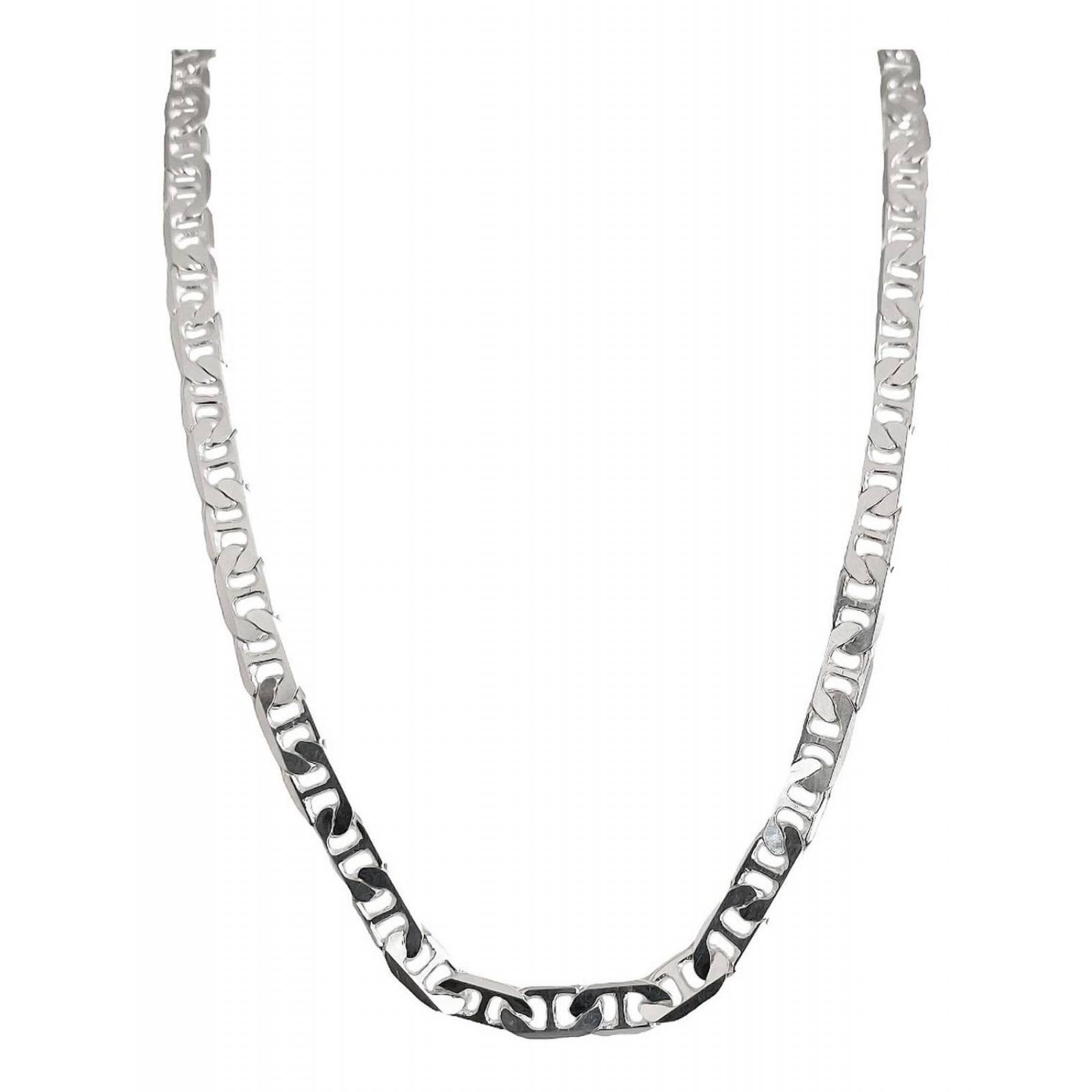 Cadena Gruesa Plata 925 Collar Hombre Gucci 55 Cm X 5 Mm