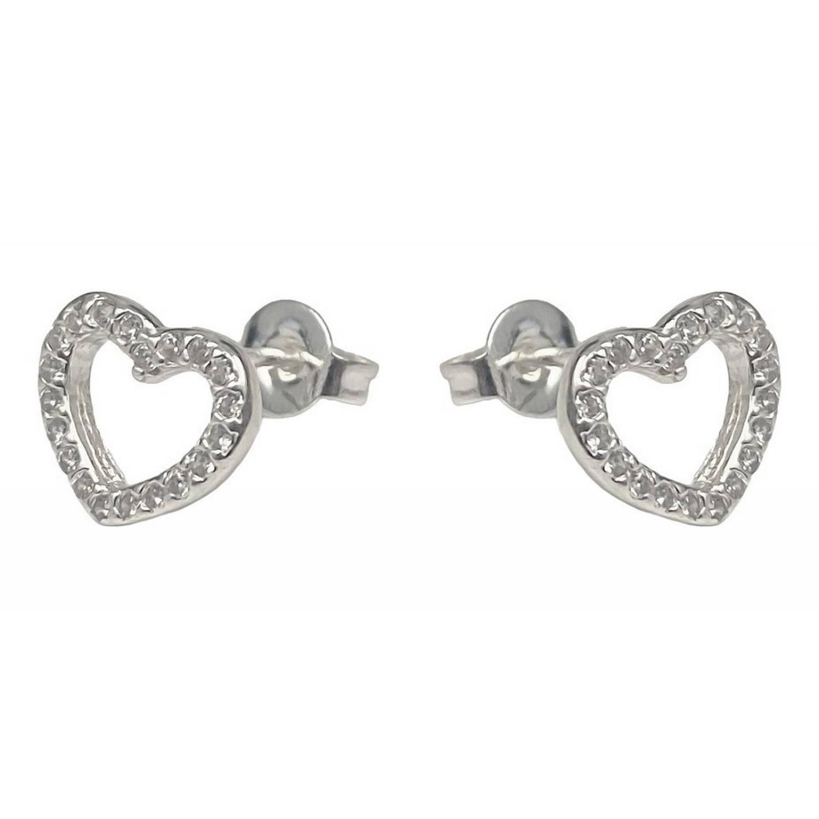 Juego Corazones Zirconia Amor Amistad +dije+cadena Plata 925 