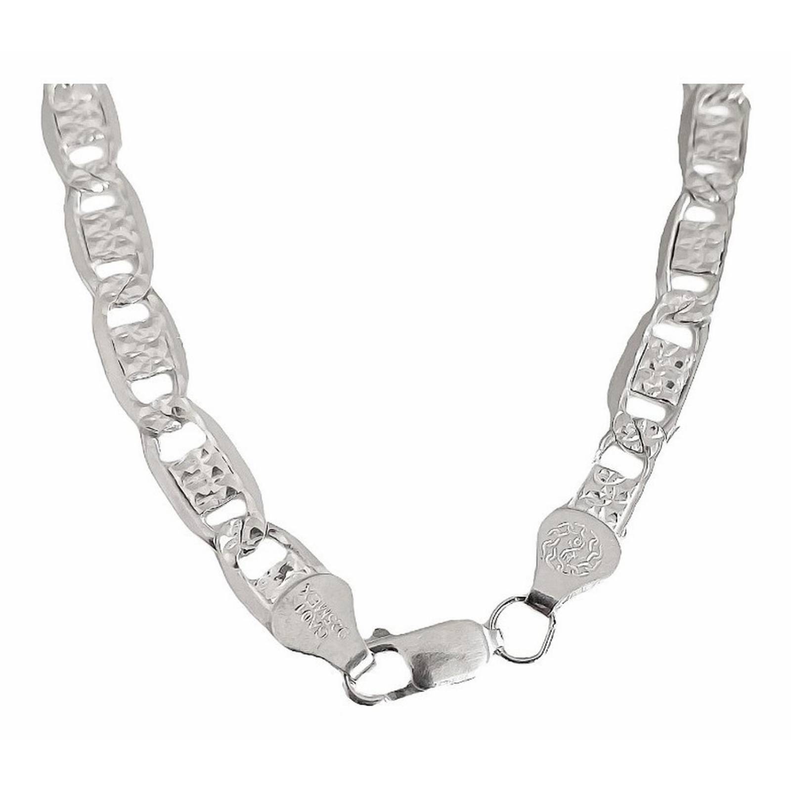 Cadena Diamantada Plata 925 Collar Hombre Gucci 60 Cm X 7 Mm 