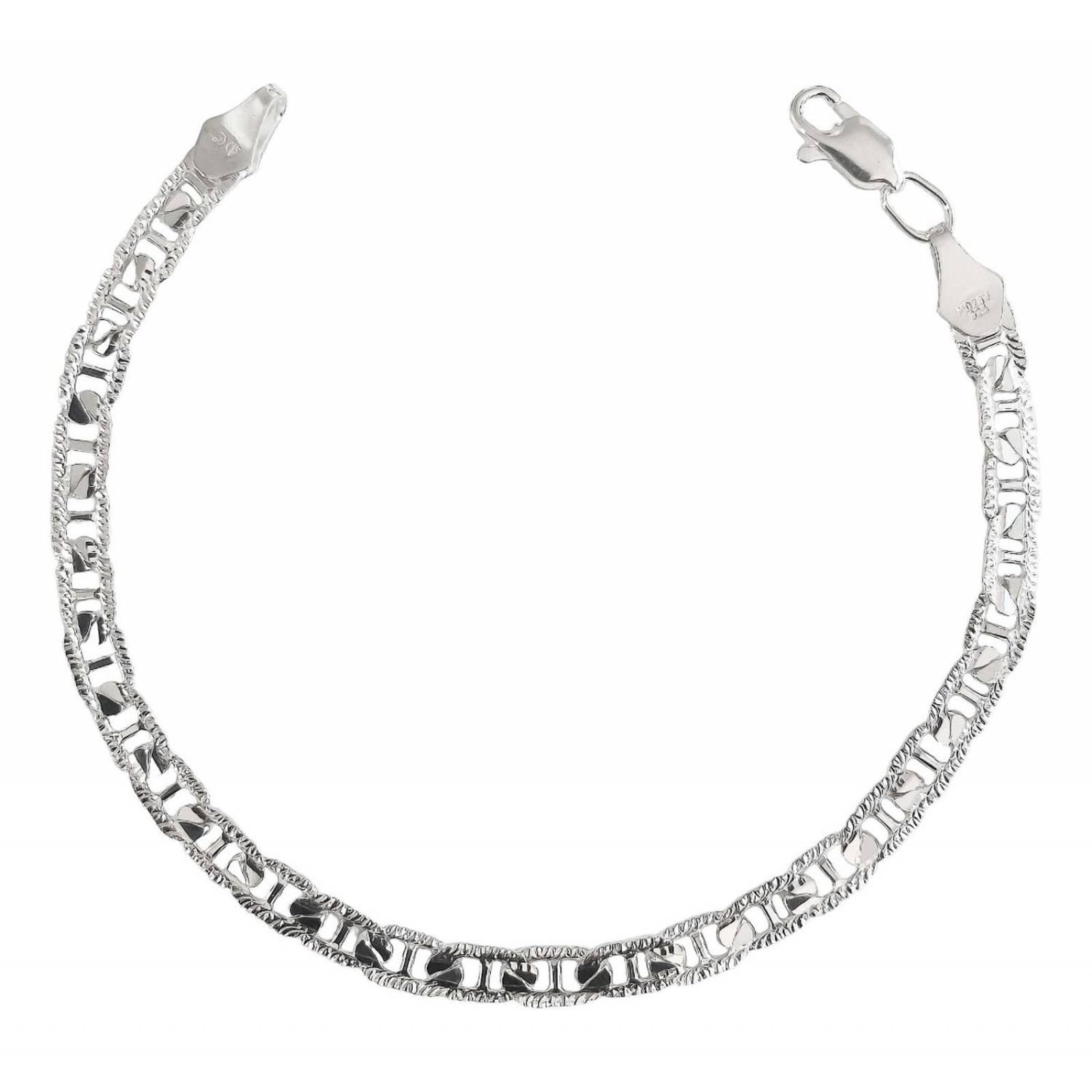 Esclava Pulsera Gucci Diamantada Gruesa Plata 925 5 Mm Largo/Ancho: 20 cm x 5 mm 7 cm - 20 cm Mod 2