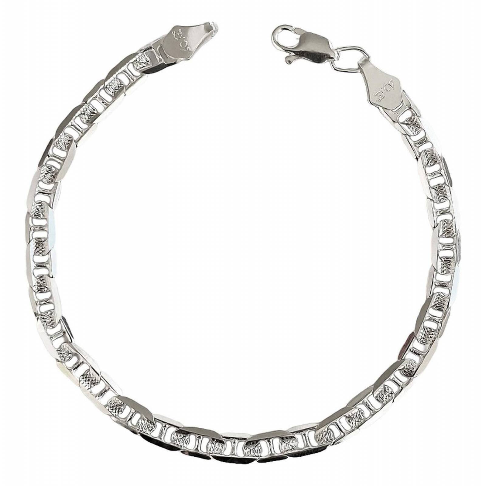 Esclava Pulsera Gucci Diamantada Gruesa Plata 925 5 Mm 7 cm - 19.5 cm Largo/Ancho: 19.5 cm x 5 mm Mod 1