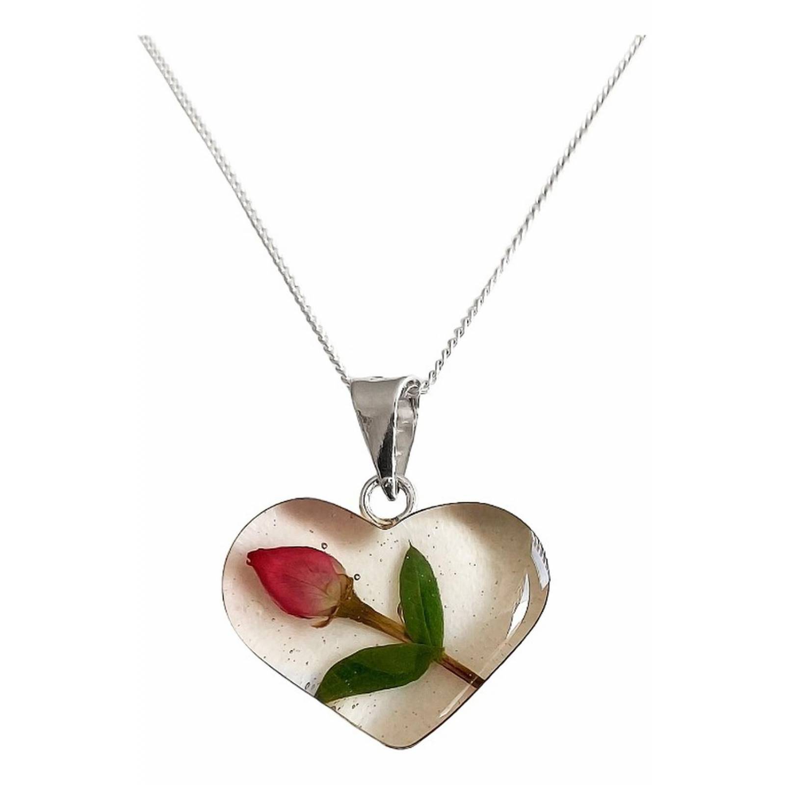 Shrek Collar Girasol Promesa Regalo Amor Amistad Plata S925 Alto/Ancho: 2.3 cm x 2.3 cm Corazón Rosa