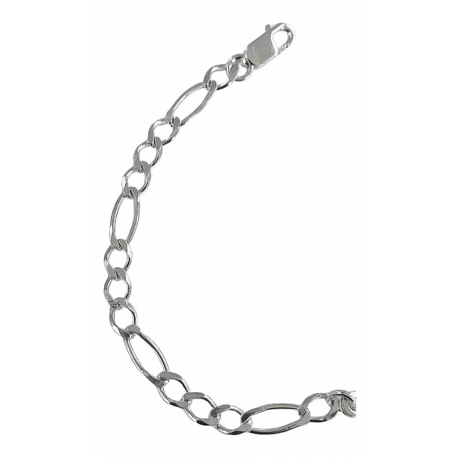 Pulsera Esclava Con Medalla San Judas Grabado Plata Ley 925 6 cm - 18.5 cm Largo/Ancho: A elección x 4 mm