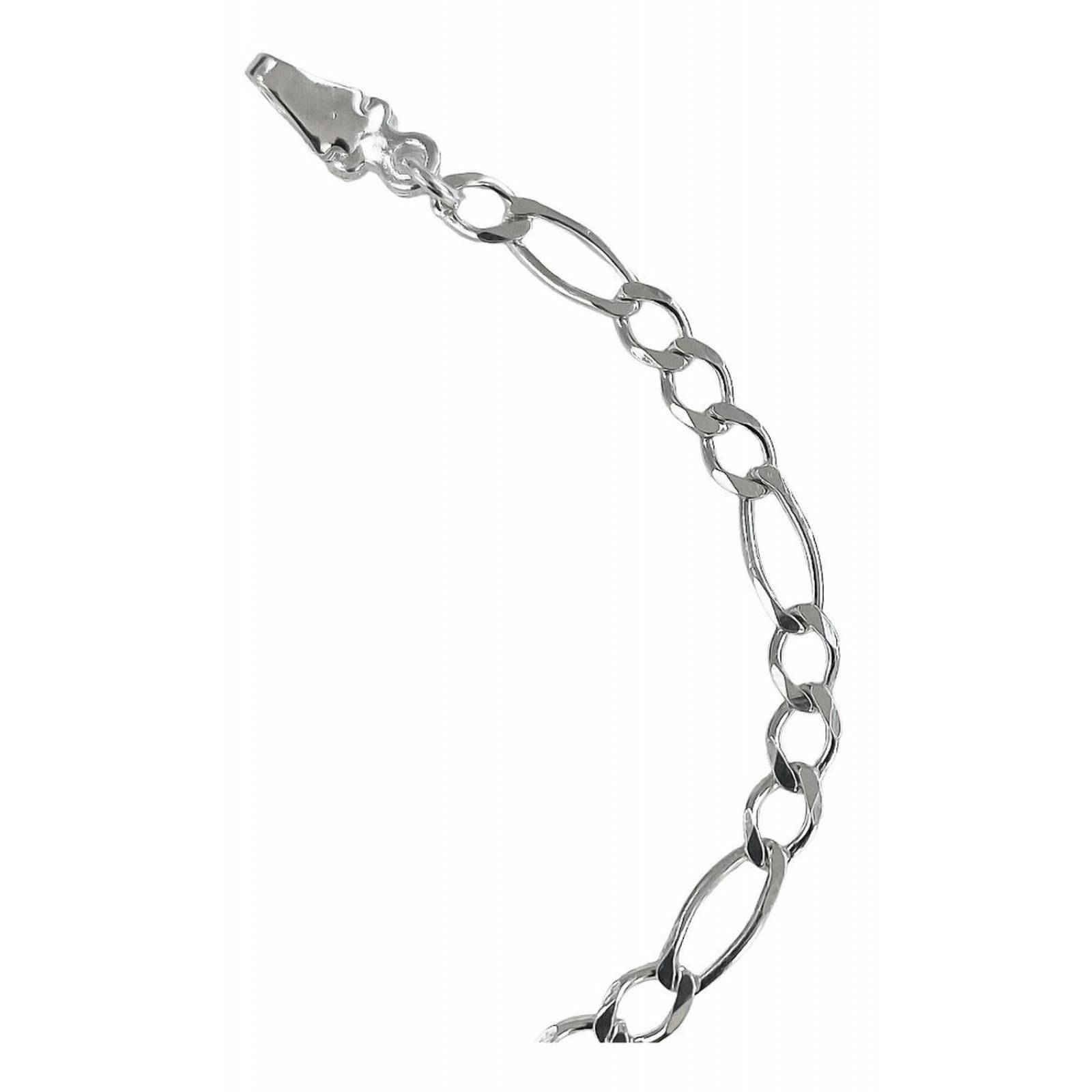 Pulsera Esclava Con Medalla San Judas Grabado Plata Ley 925 6 cm - 18.5 cm Largo/Ancho: A elección x 4 mm