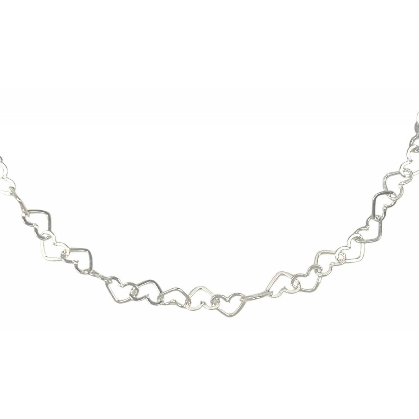 Pulsera Corazones Huecos Amor Amistad Regalo Plata 925 Largo/Ancho: 18.5 cm x 4 mm 6 cm - 18.5 cm Corazones separados