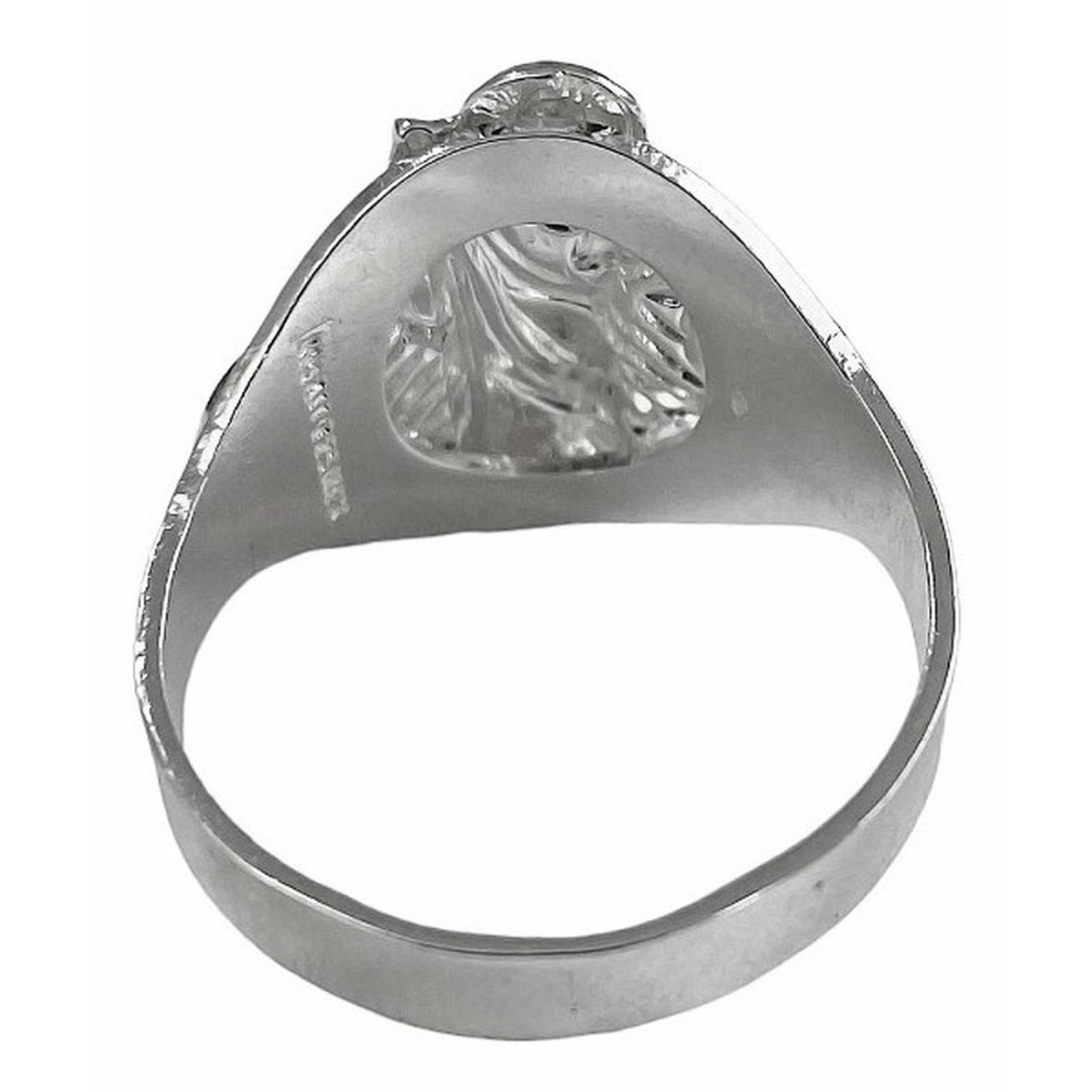 Anillo San Judas Tadeo Liso Plata Fina Ley S925 10 Plateado