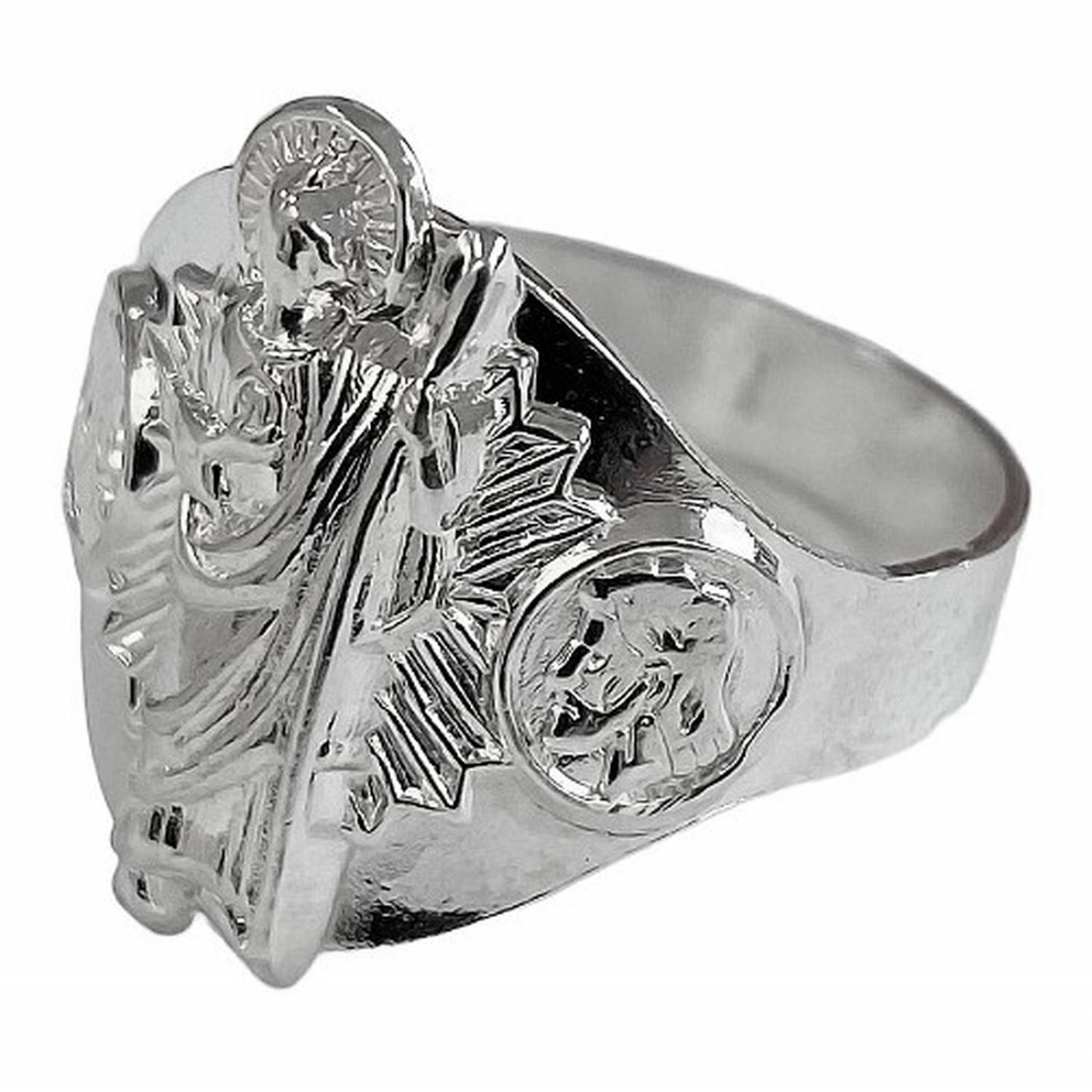 Anillo San Judas Tadeo Liso Plata Fina Ley S925 10 Plateado